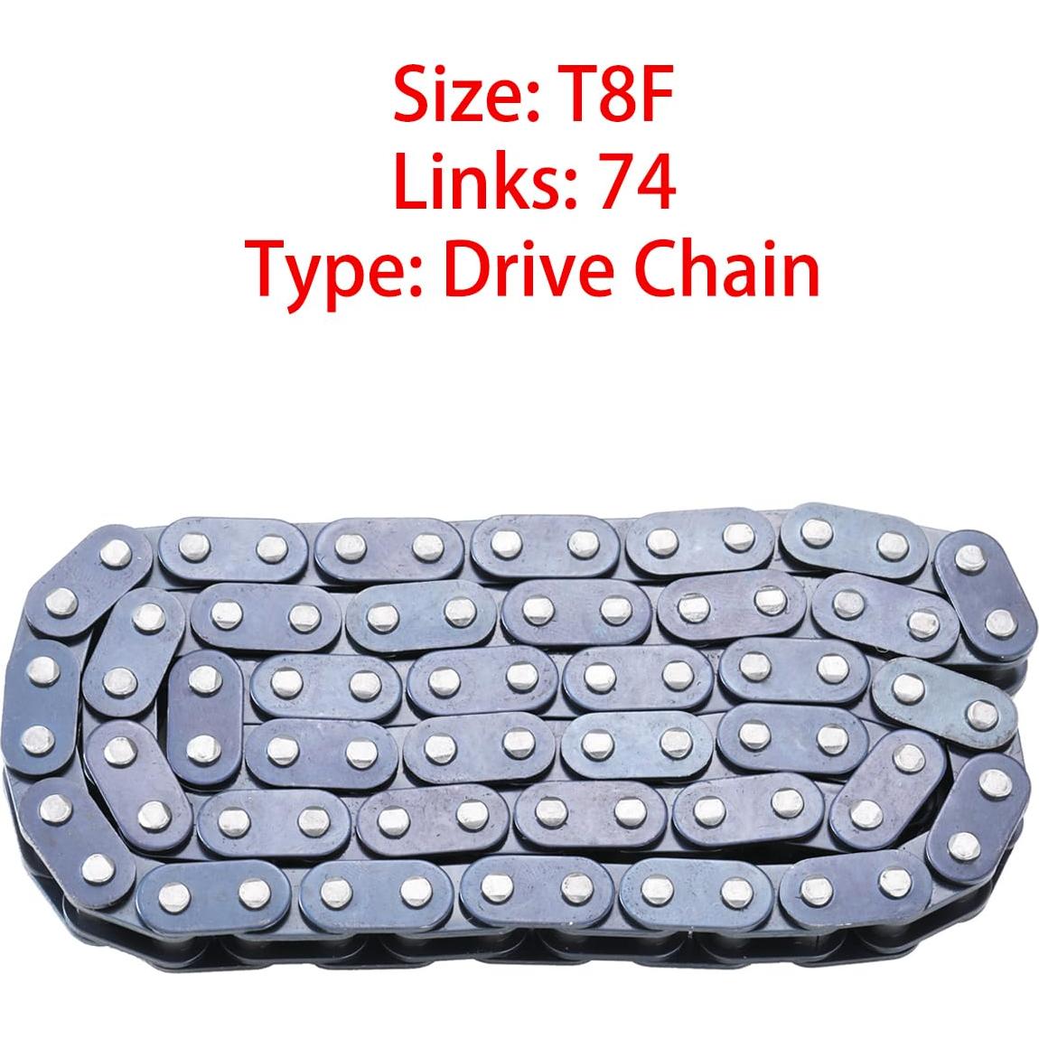Cadena de Conducción KAMIER T8F 74 Enlaces para Quad Eléctrico