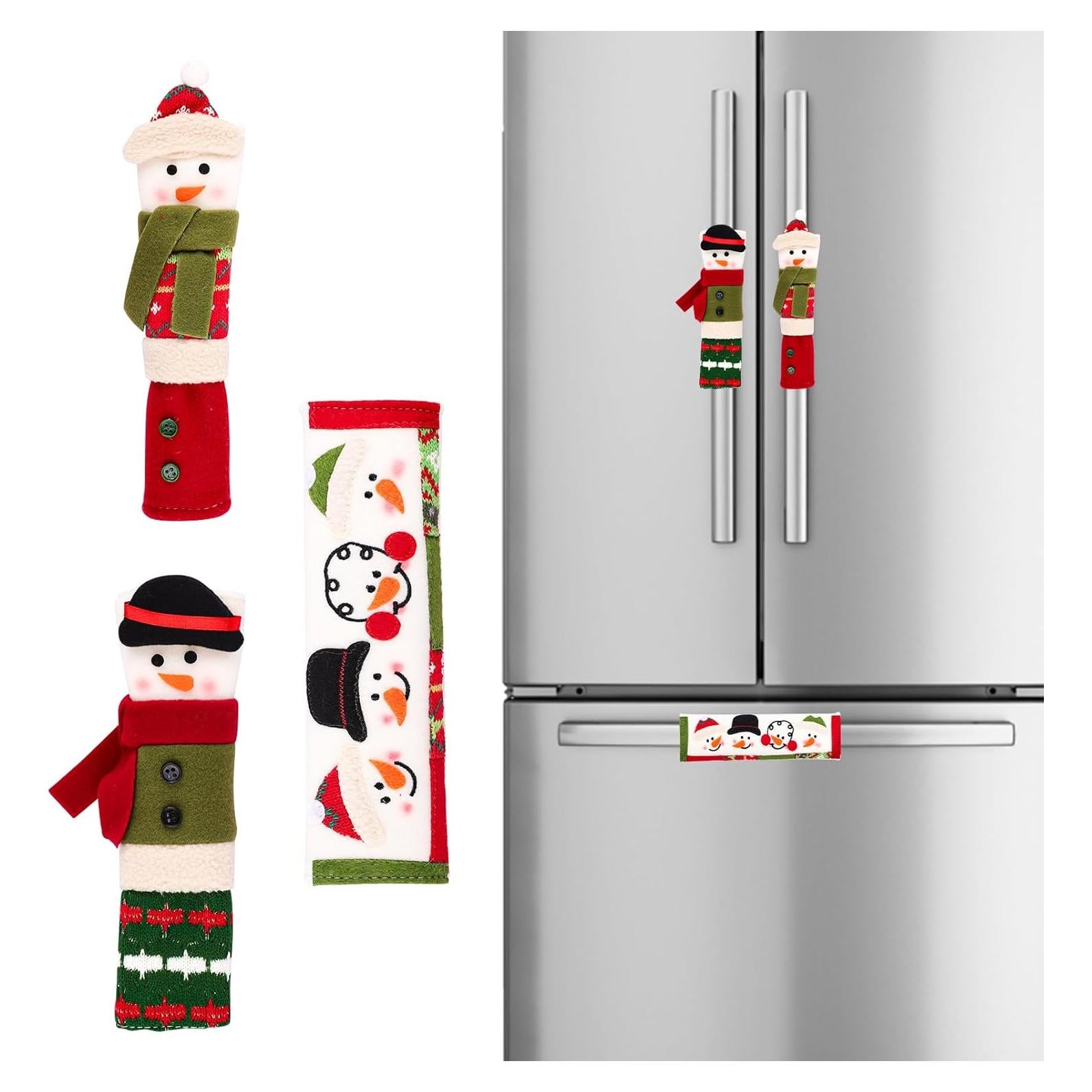 3 Fundas de Manija de Refrigerador Navidad Gosknor 23x16cm