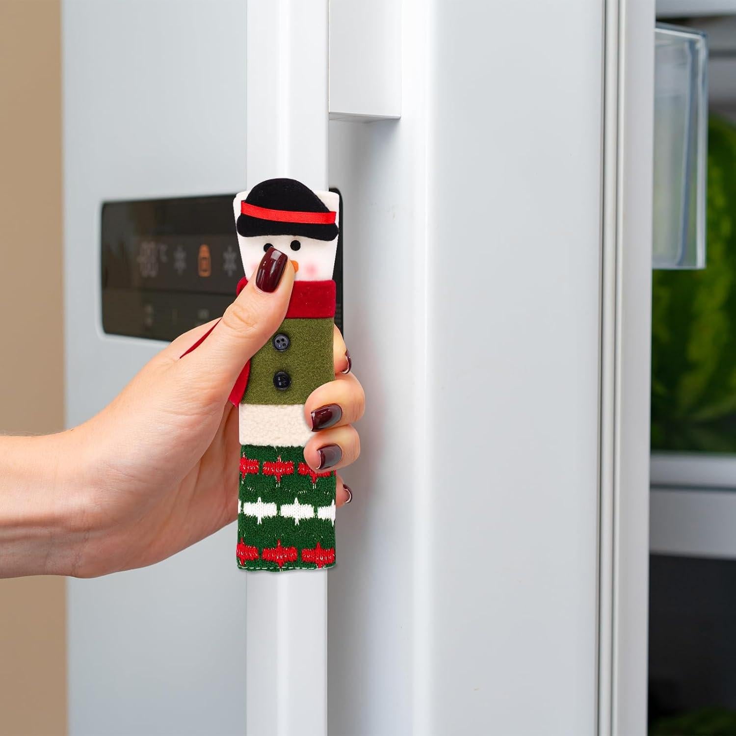 3 Fundas de Manija de Refrigerador Navidad Gosknor 23x16cm