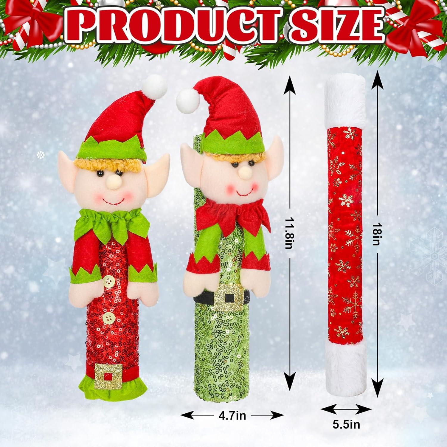 Cubiertas de Manijas de Refrigerador Navidad JarThena, Juego de 3