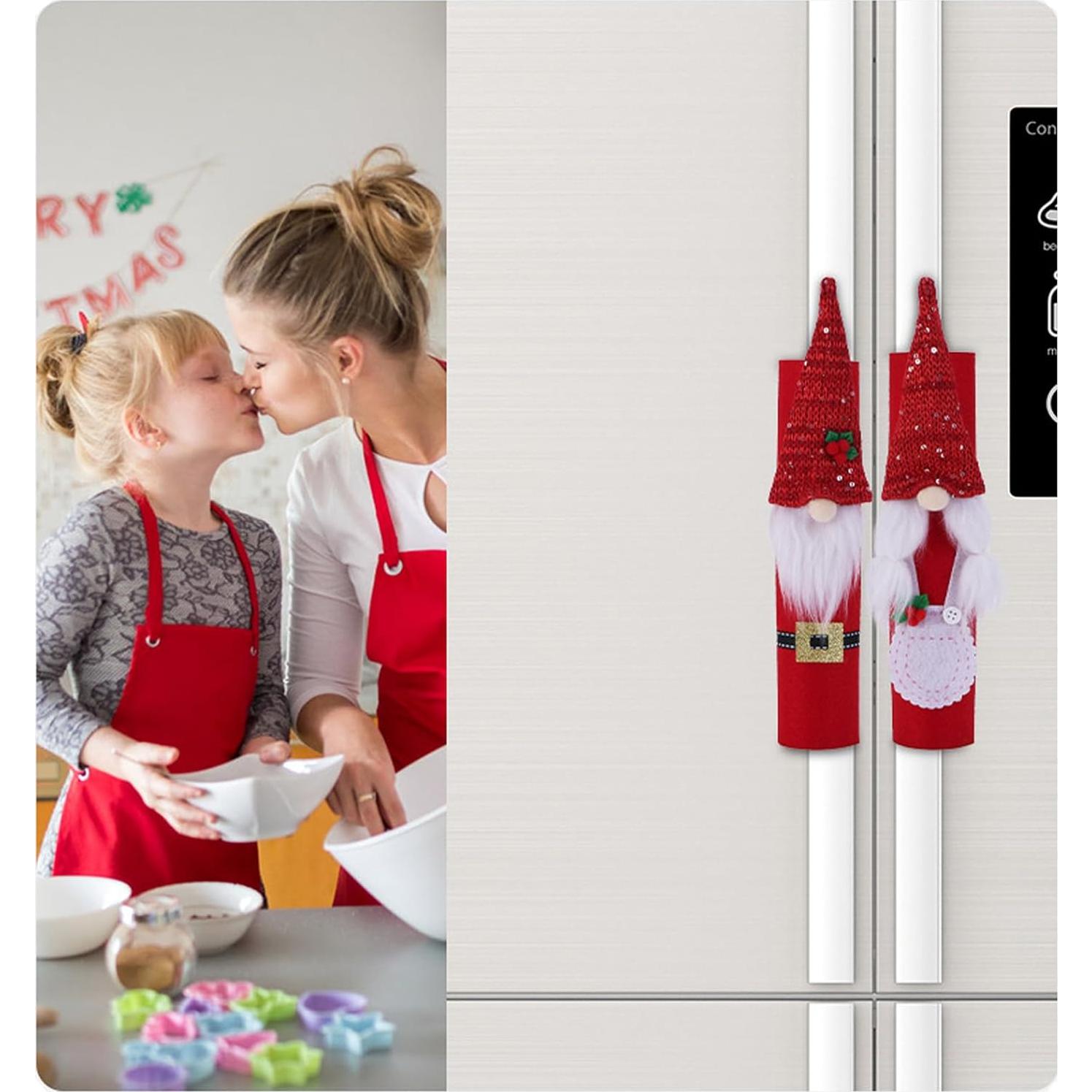 Cubiertas de Manijas de Refrigerador Navidad MOHYS 2 Piezas