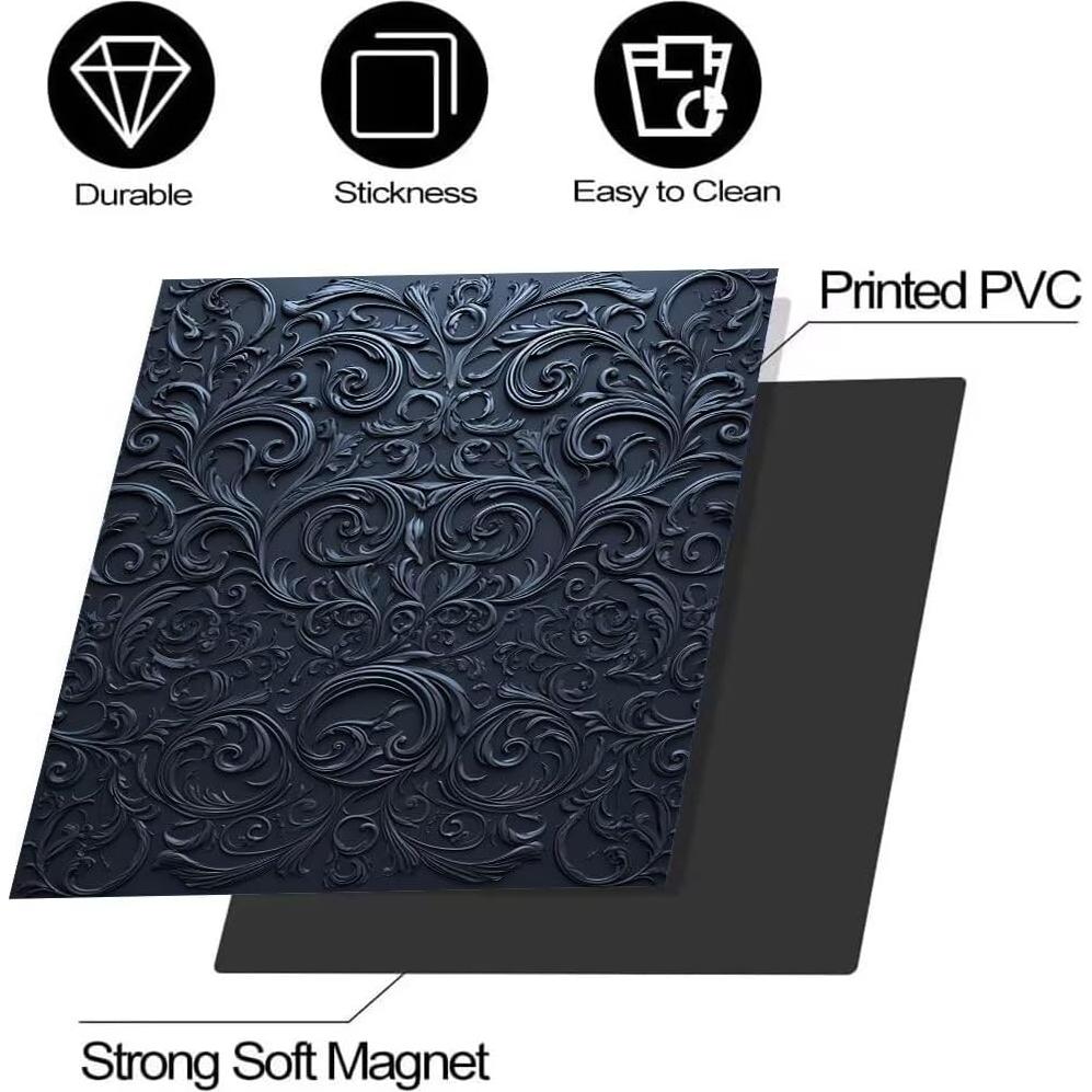 Pegatina Magnética para Lavavajillas Genérico Flores Talladas 58.5x66cm