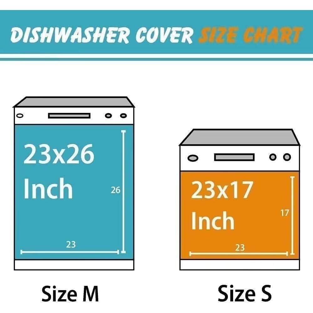 Pegatina Magnética para Lavavajillas Genérico Flores Talladas 58.5x66cm