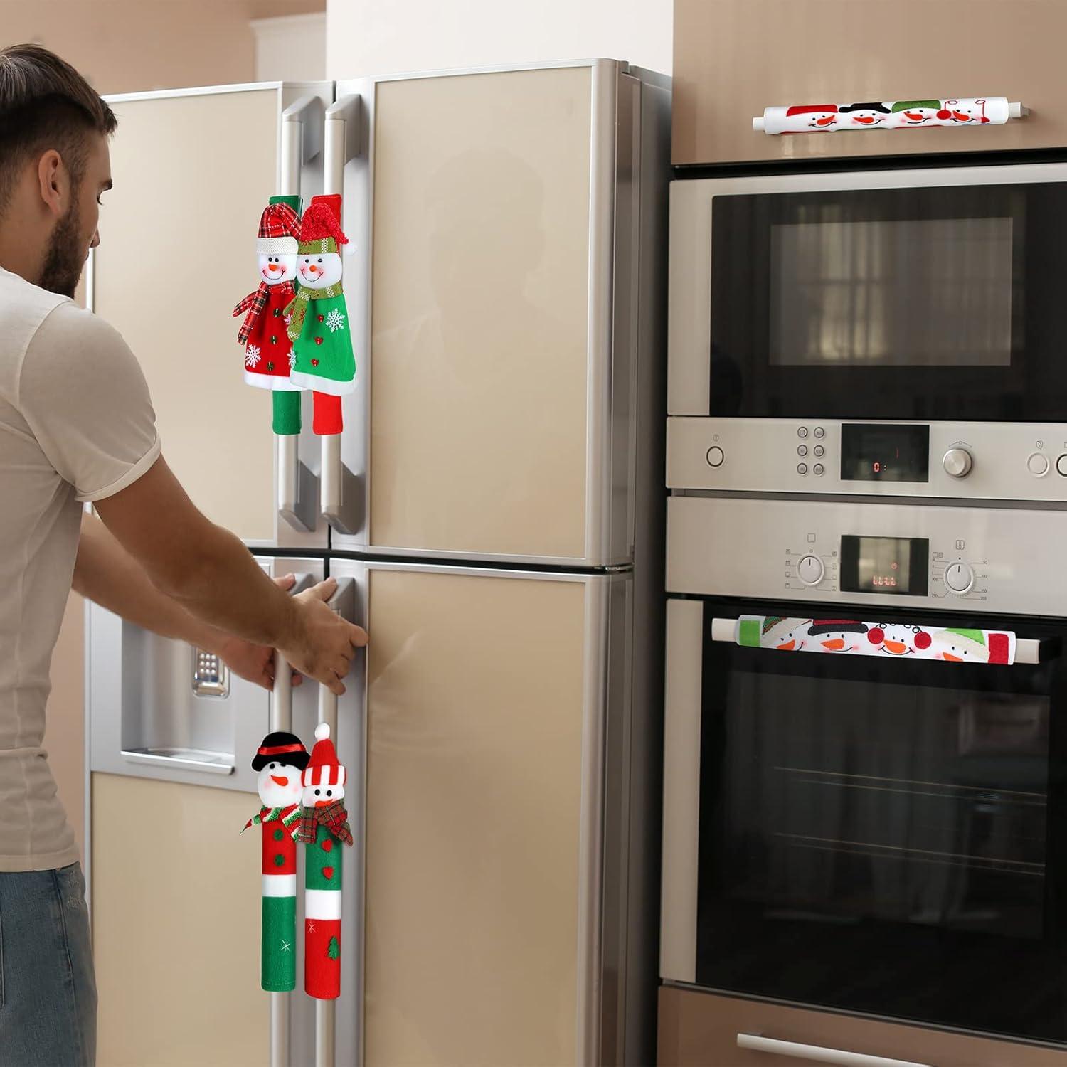 Conjunto de 7 Cubiertas de Manija de Navidad Gejoy