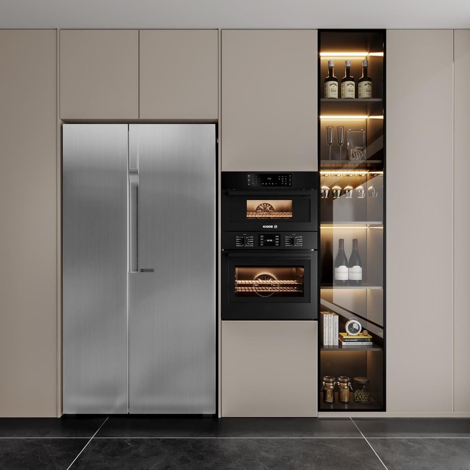 Papel Tapiz Autoadhesivo Abyssaly Acero Inoxidable 45x200 cm