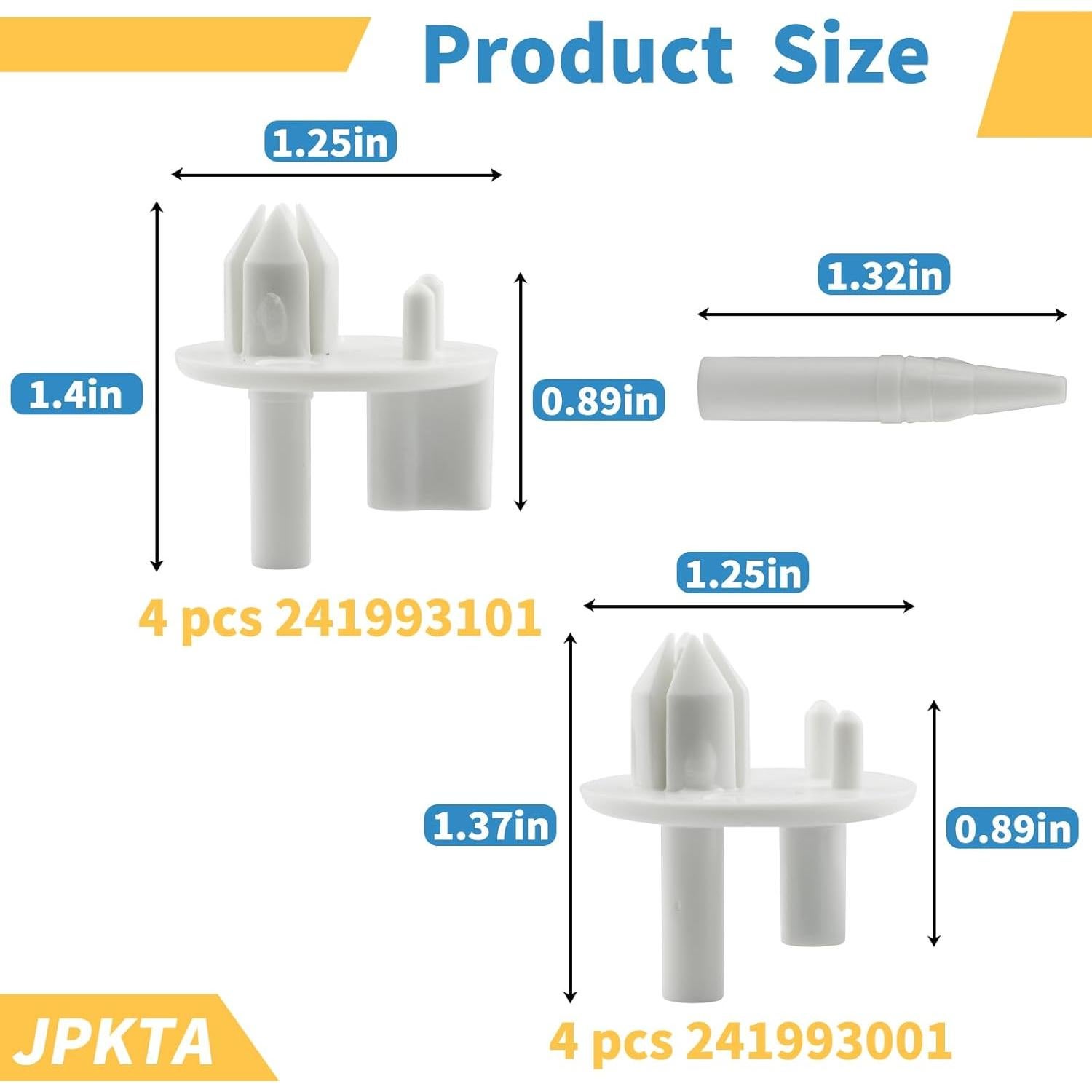 Soporte de Cubierta de Cajón Crisper JPKTA 8 Pcs Compatible