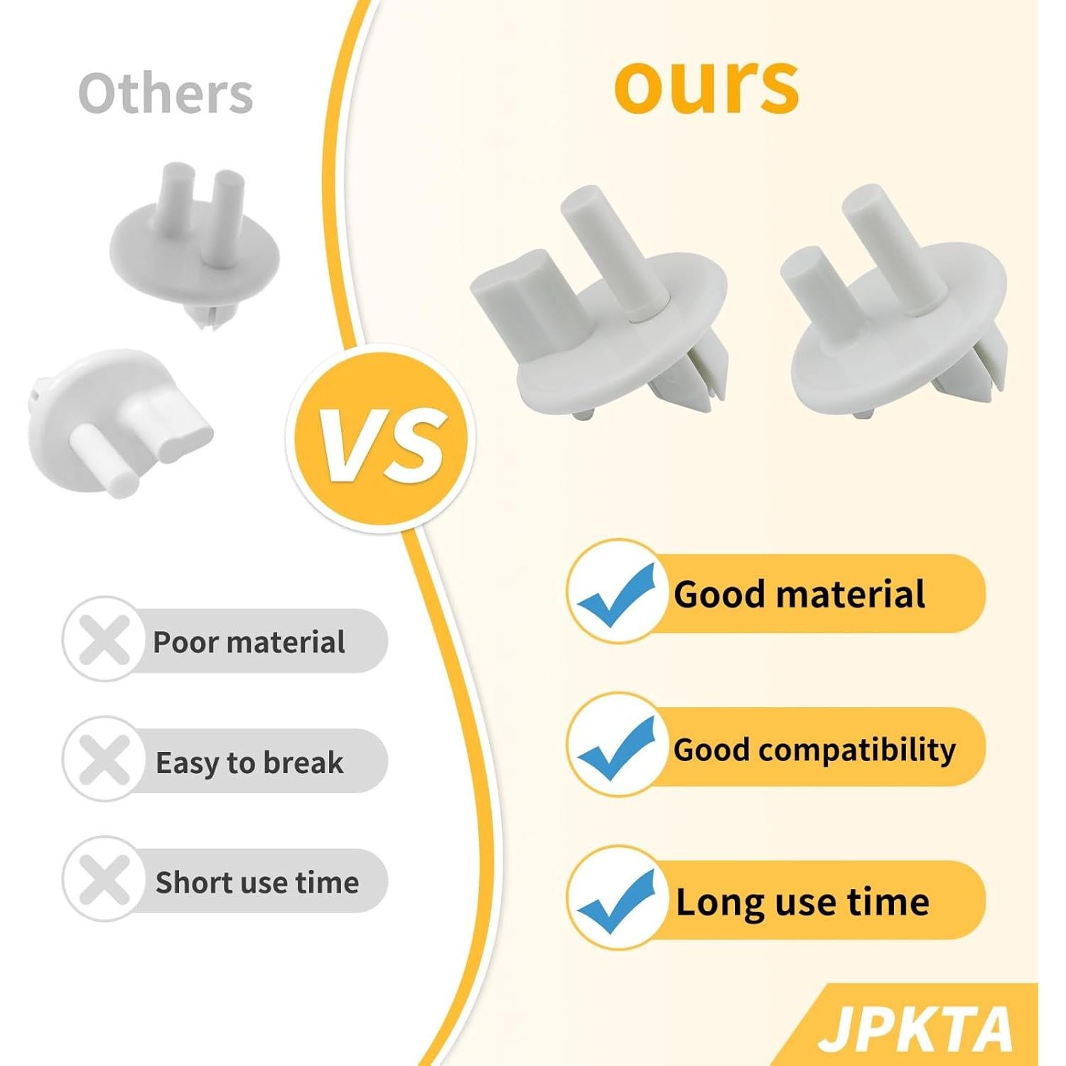 Soporte de Cubierta de Cajón Crisper JPKTA 8 Pcs Compatible