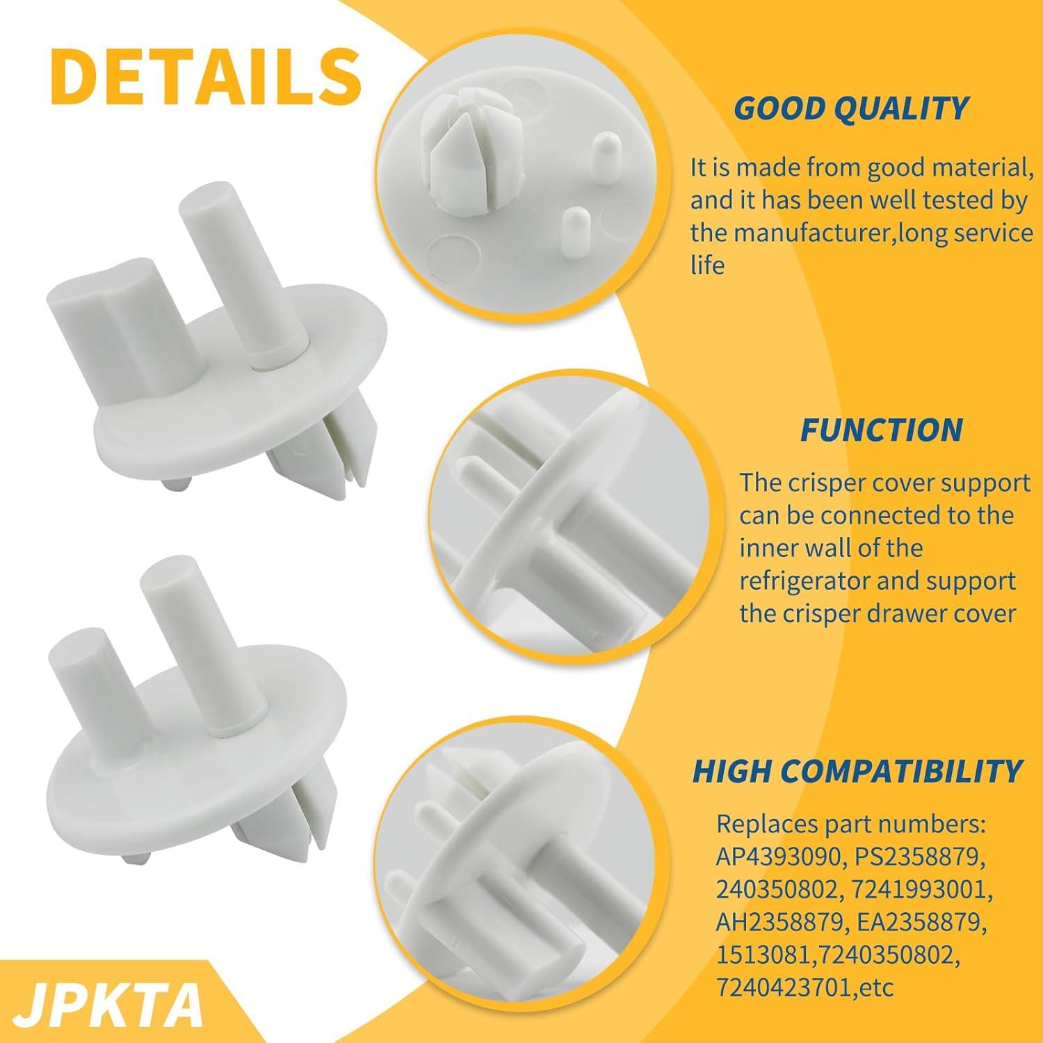 Soporte de Cubierta de Cajón Crisper JPKTA 8 Pcs Compatible