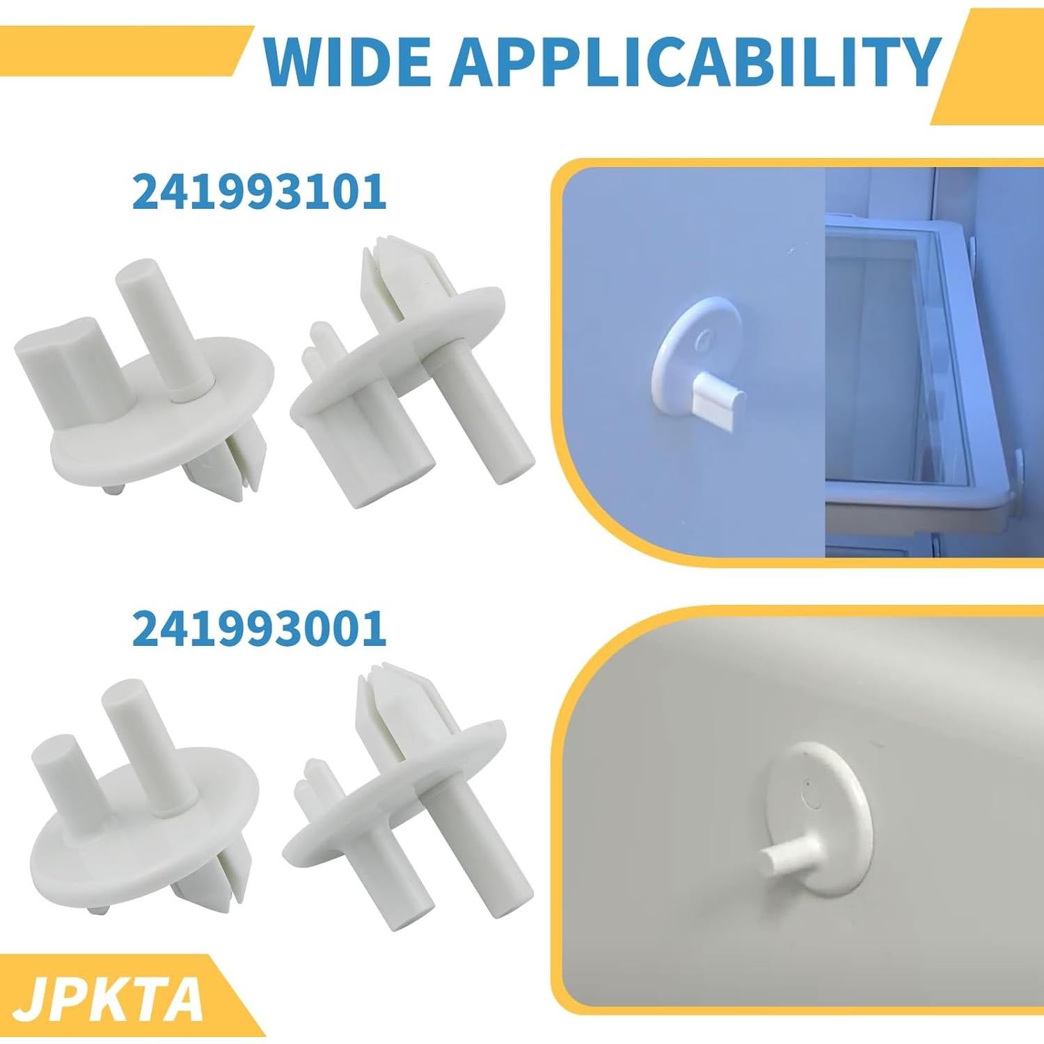 Soporte de Cubierta de Cajón Crisper JPKTA 8 Pcs Compatible