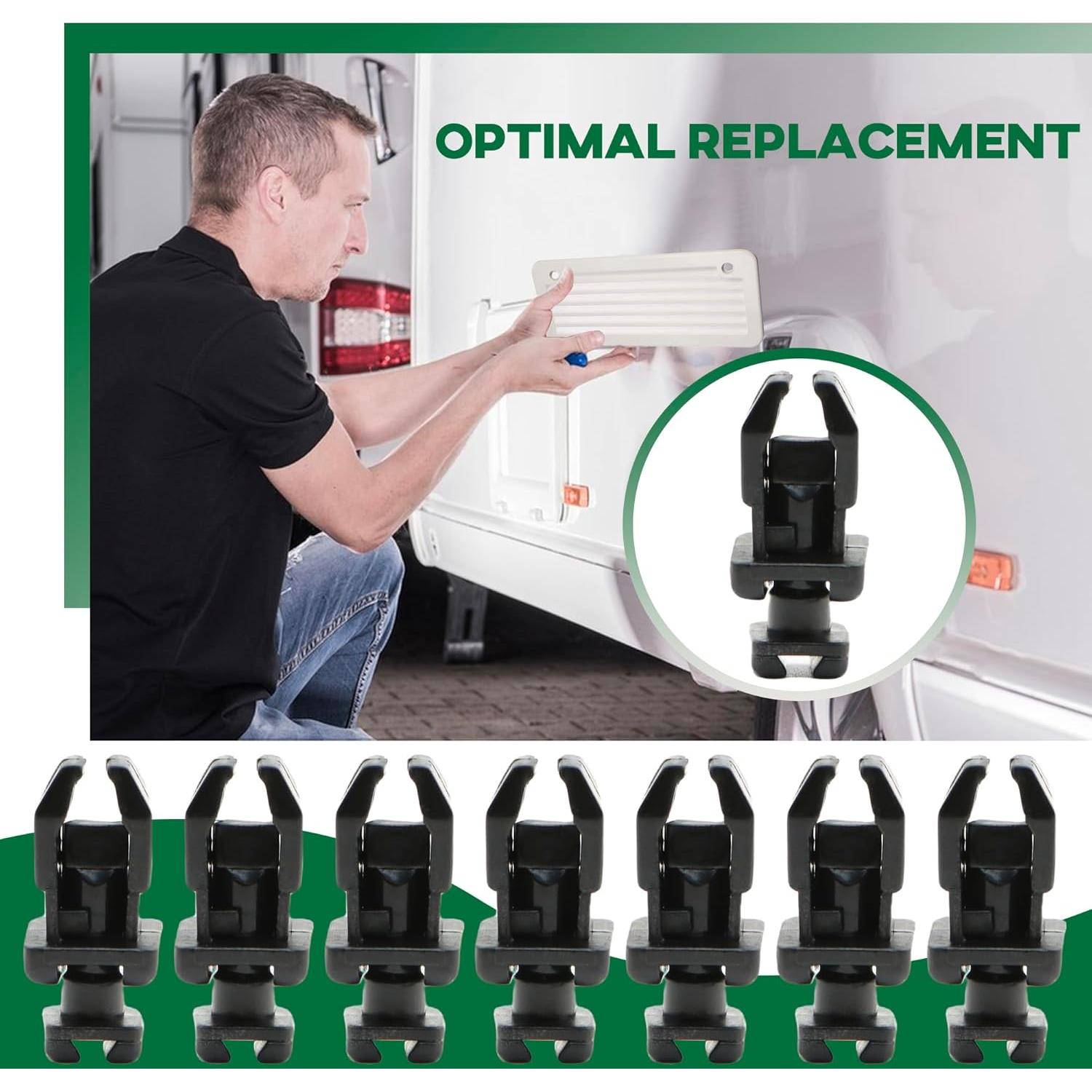 Clips de Ventilación para Refrigerador RV Terixe 617772 - Paquete de 8