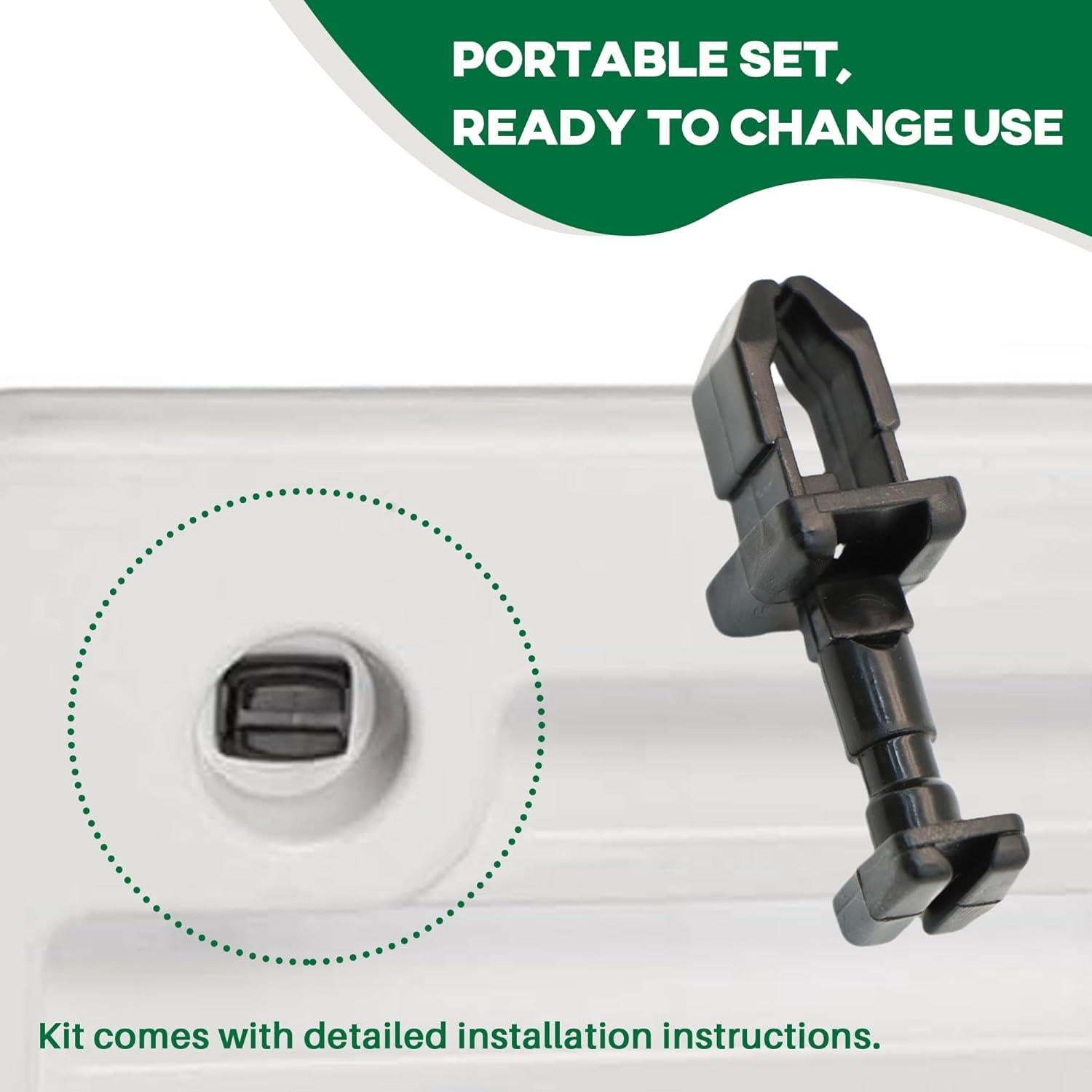 Clips de Ventilación para Refrigerador RV Terixe 617772 - Paquete de 8