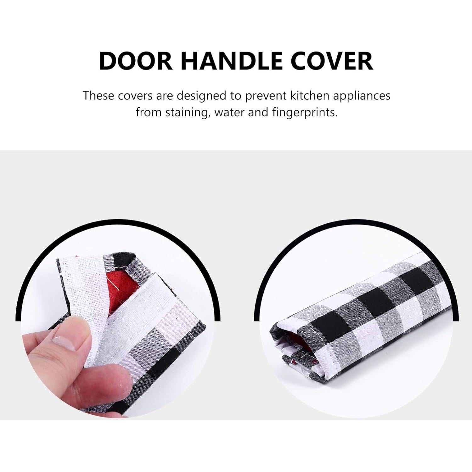 Cubiertas de Mango de Puerta de Refrigerador SOLUSTRE 4 Pcs Clásico