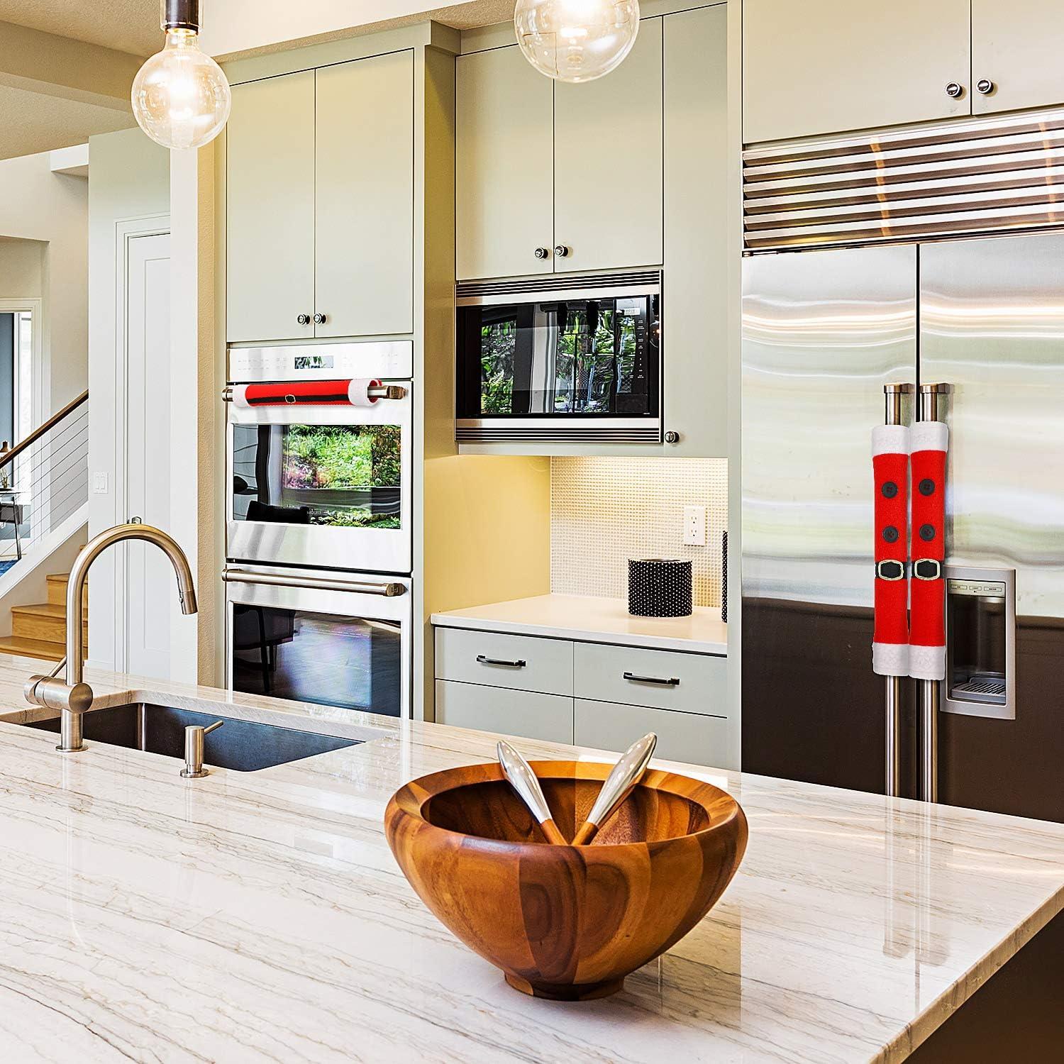 6 Fundas para Manijas de Refrigerador Boao Navidad Cinturones