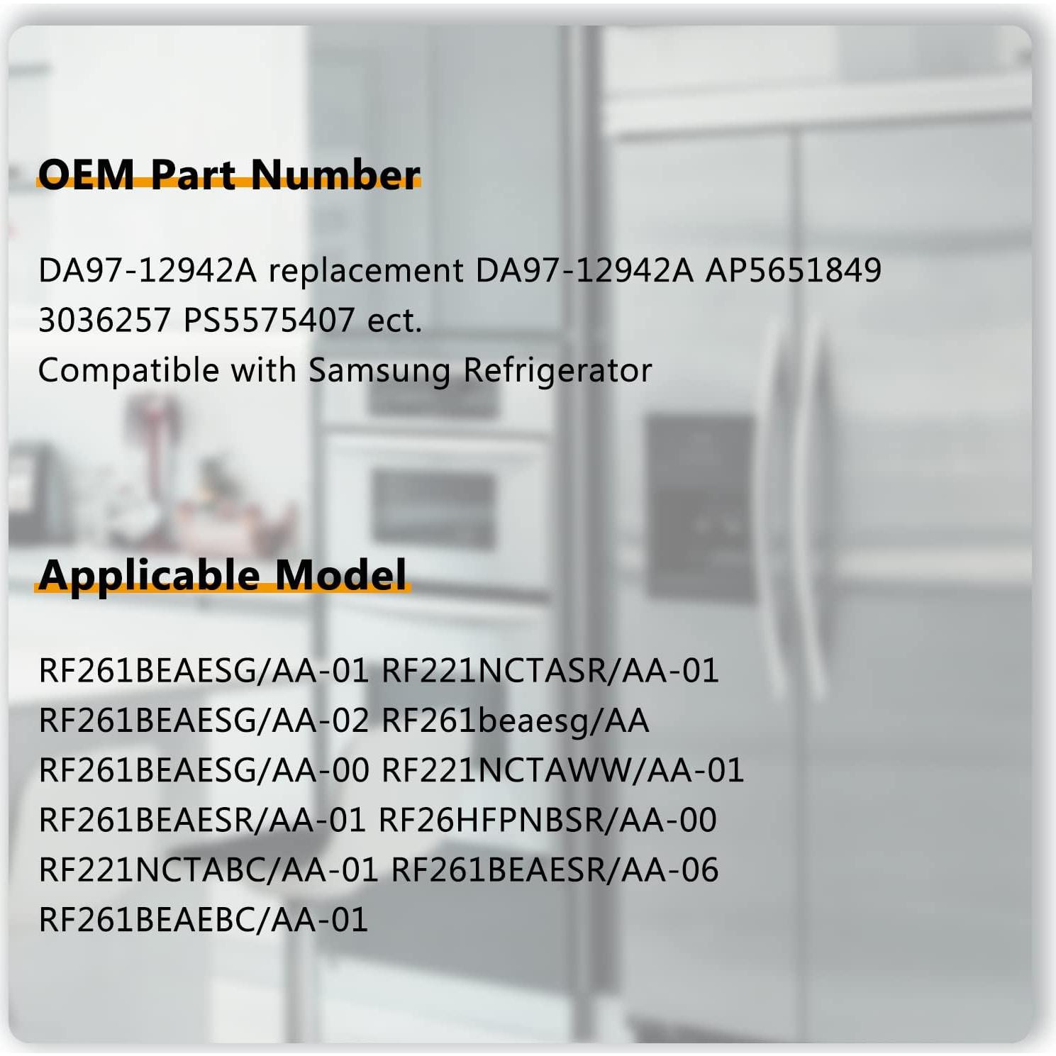 Cubierta de Dispensador de Agua UPTTHOW DA97-12942A Compatible