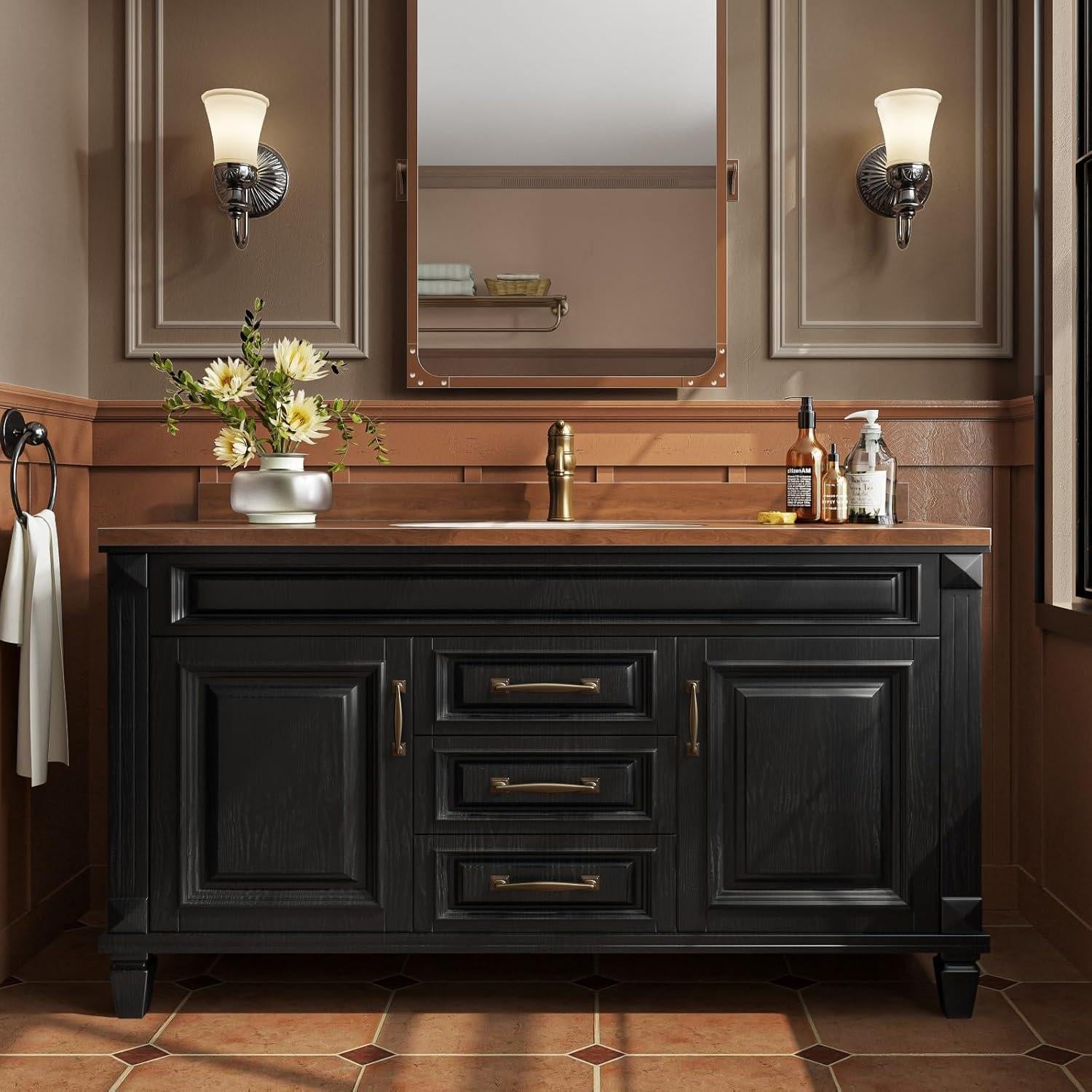 Papel Tapiz Autoadhesivo Abyssaly Madera Negra 30x200 cm