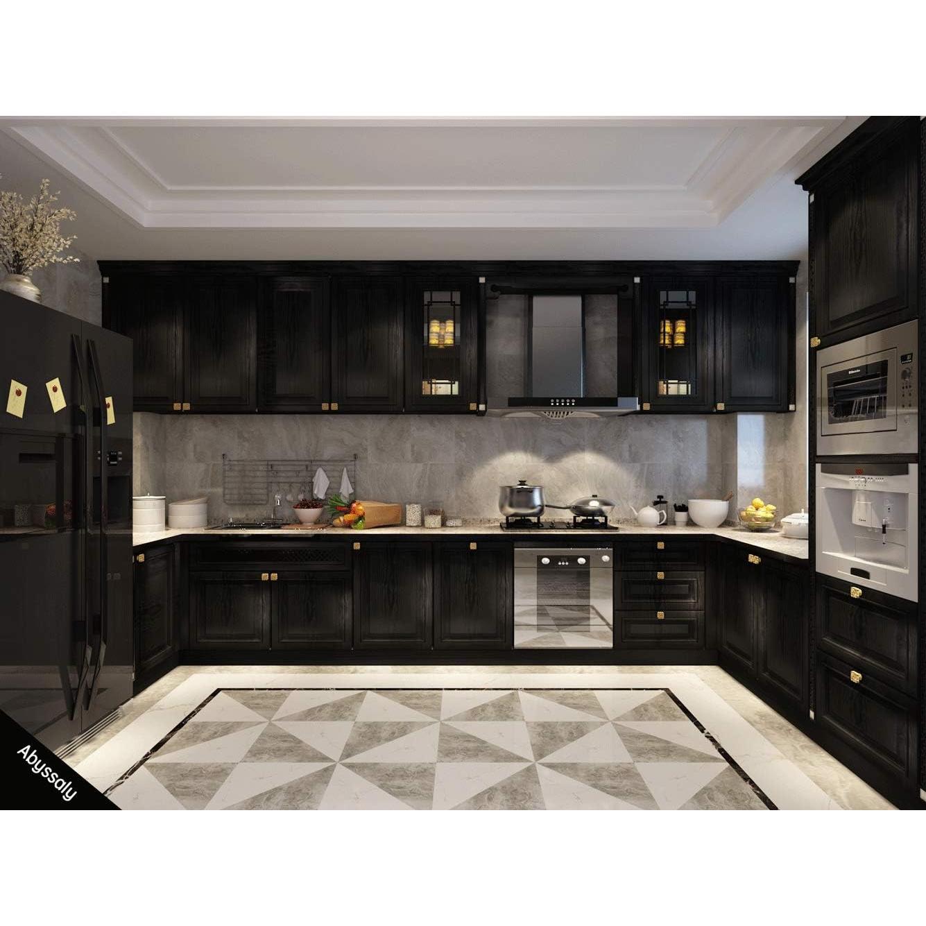 Papel Tapiz Autoadhesivo Abyssaly Madera Negra 30x200 cm