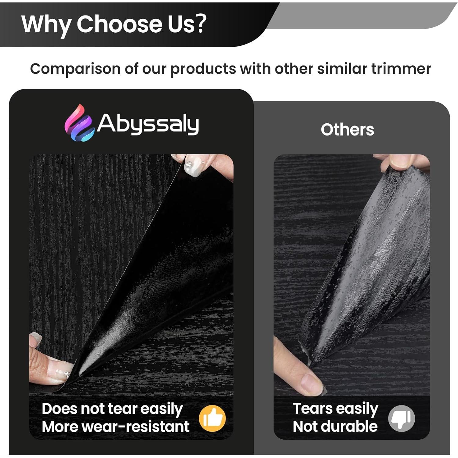 Papel Tapiz Autoadhesivo Abyssaly Madera Negra 30x200 cm