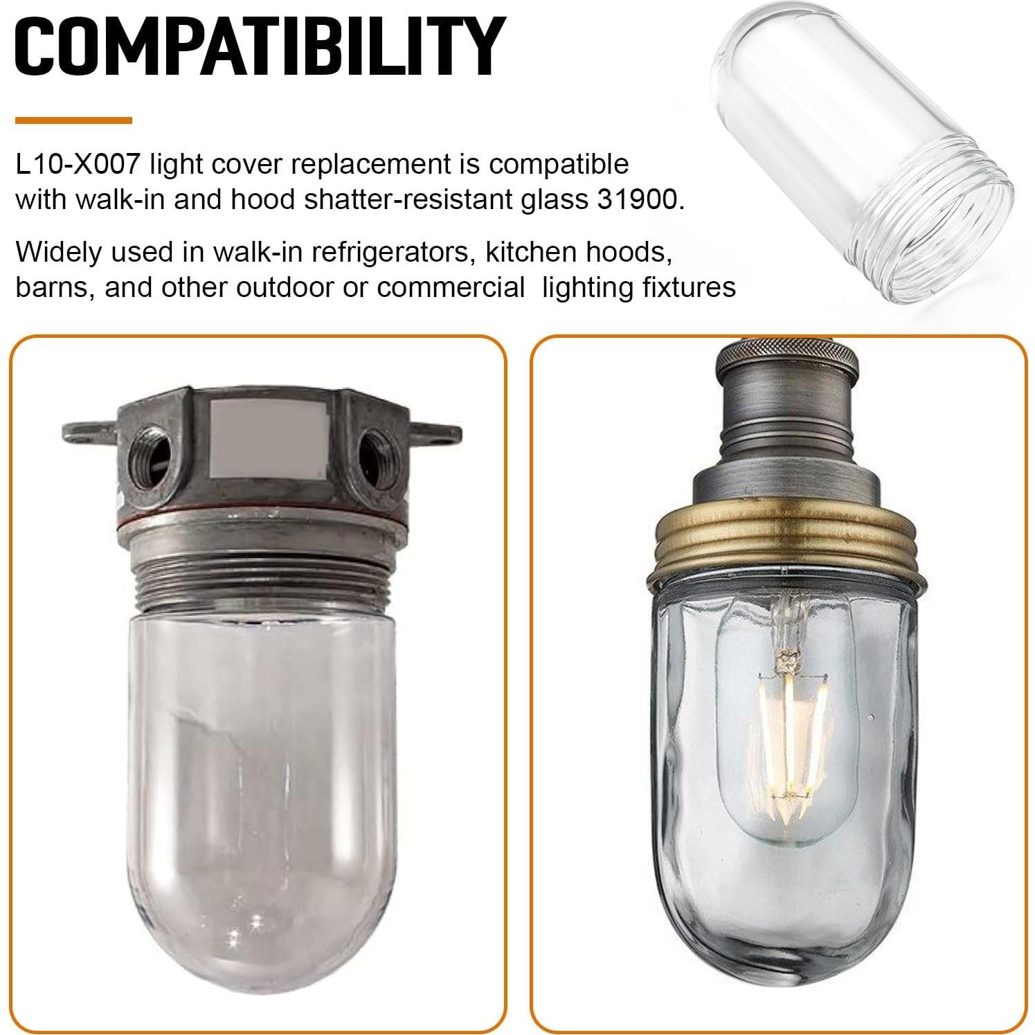 Cubierta de bombilla de vidrio ERETOW L10-X007 a prueba de roturas