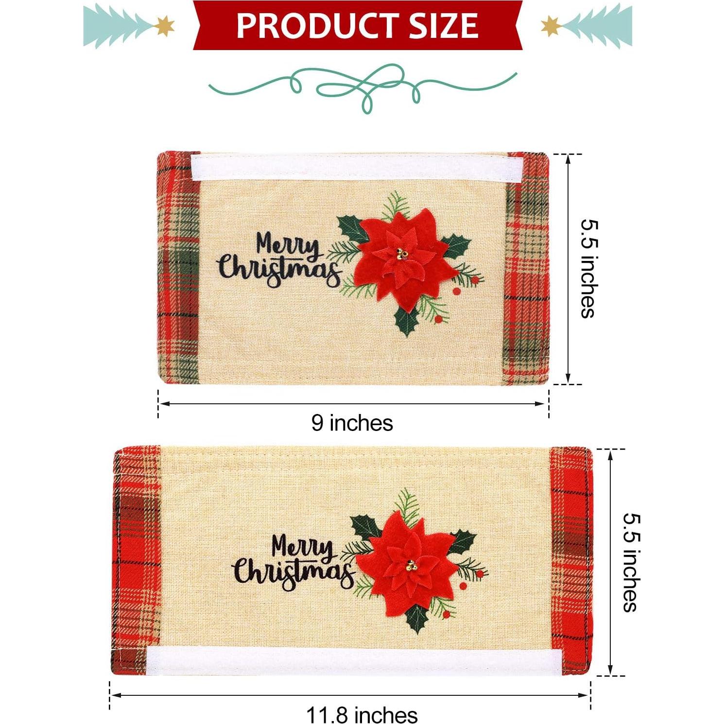 Conjunto de 6 fundas para manijas de refrigerador Patelai Navidad