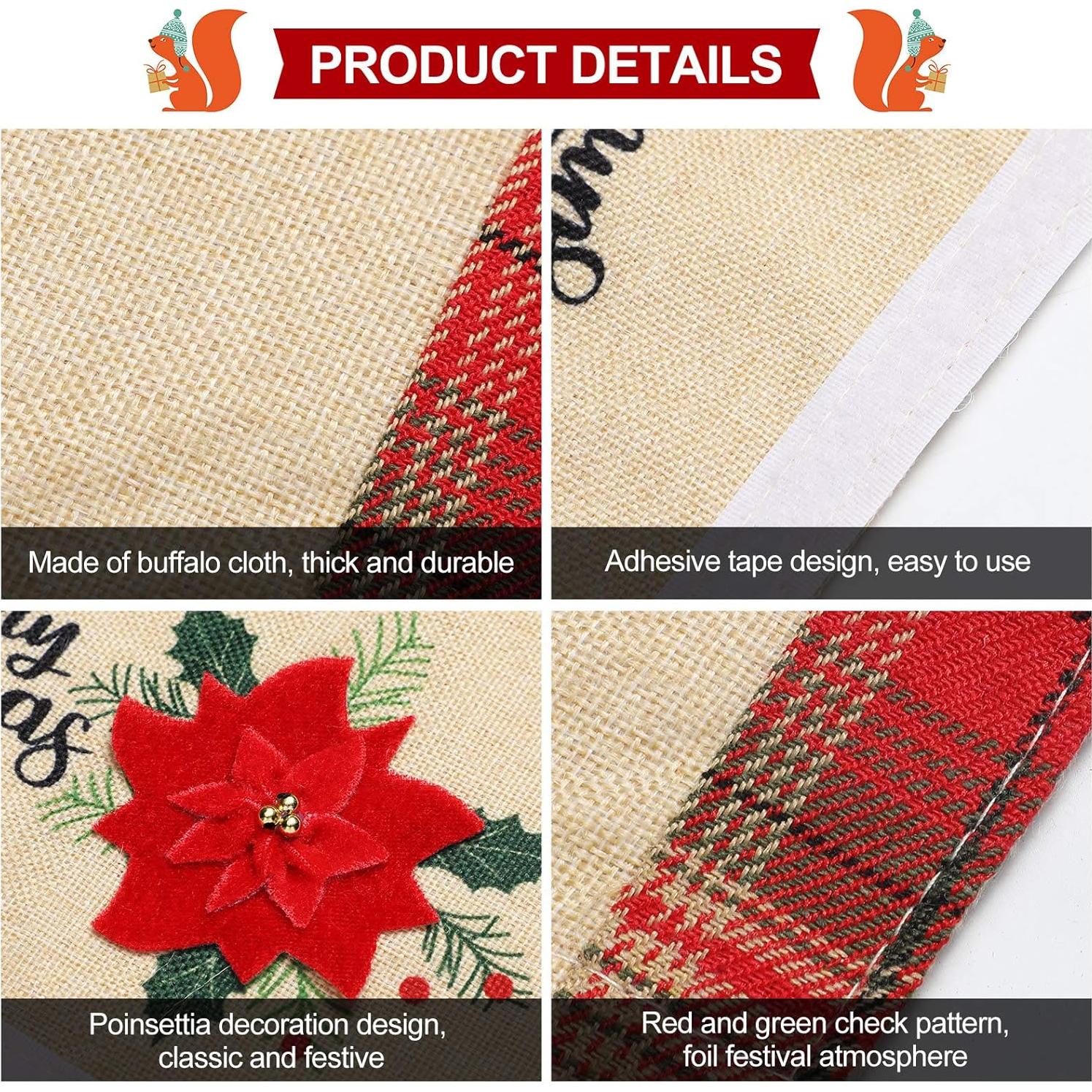 Conjunto de 6 fundas para manijas de refrigerador Patelai Navidad