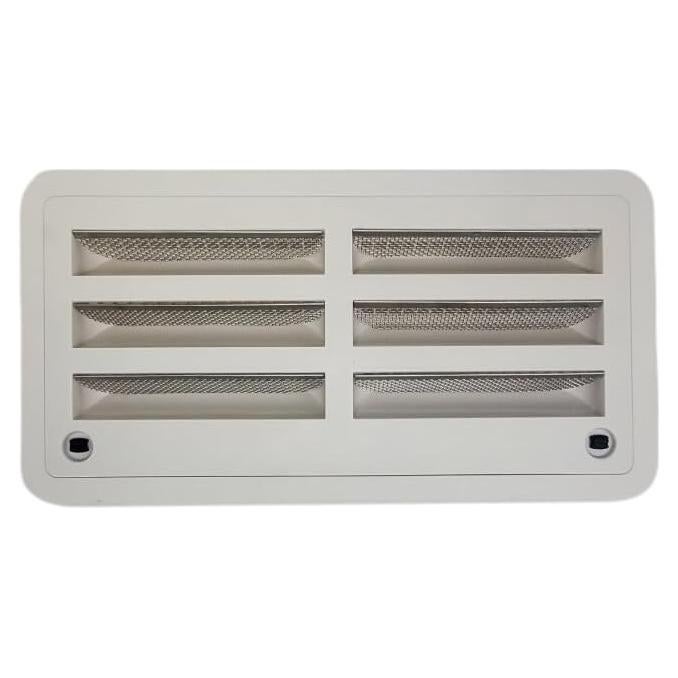 Rejilla Lateral para Refrigerador de RV 20" Blanca - Acceso Resistente