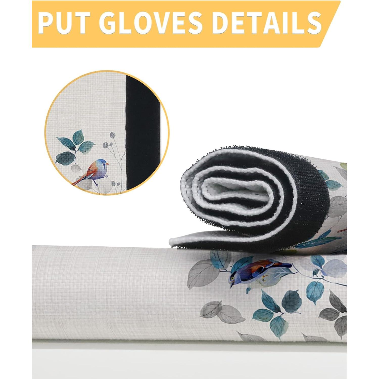 Cubiertas de Manijas de Refrigerador Homechoid Juego de 2 Azul