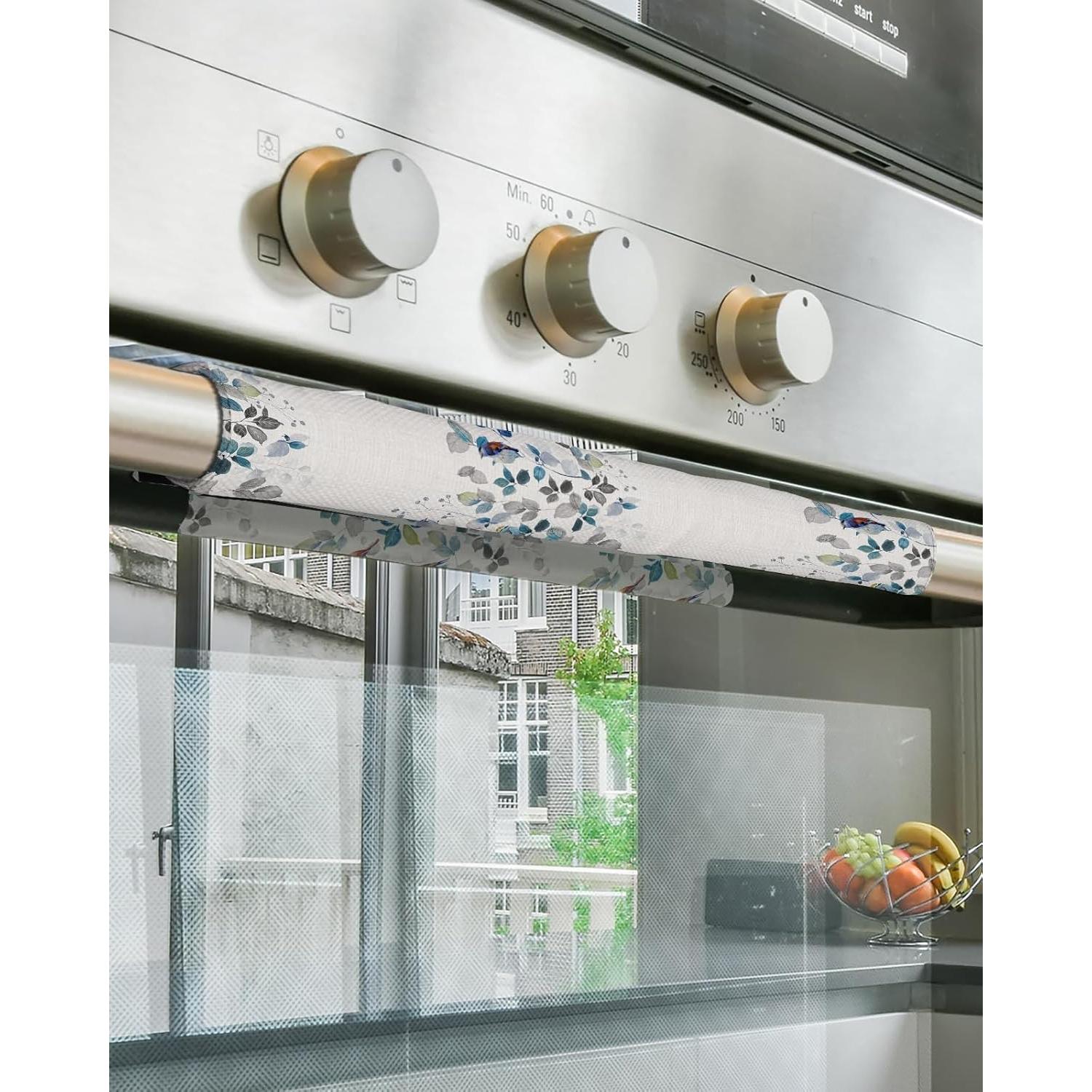 Cubiertas de Manijas de Refrigerador Homechoid Juego de 2 Azul