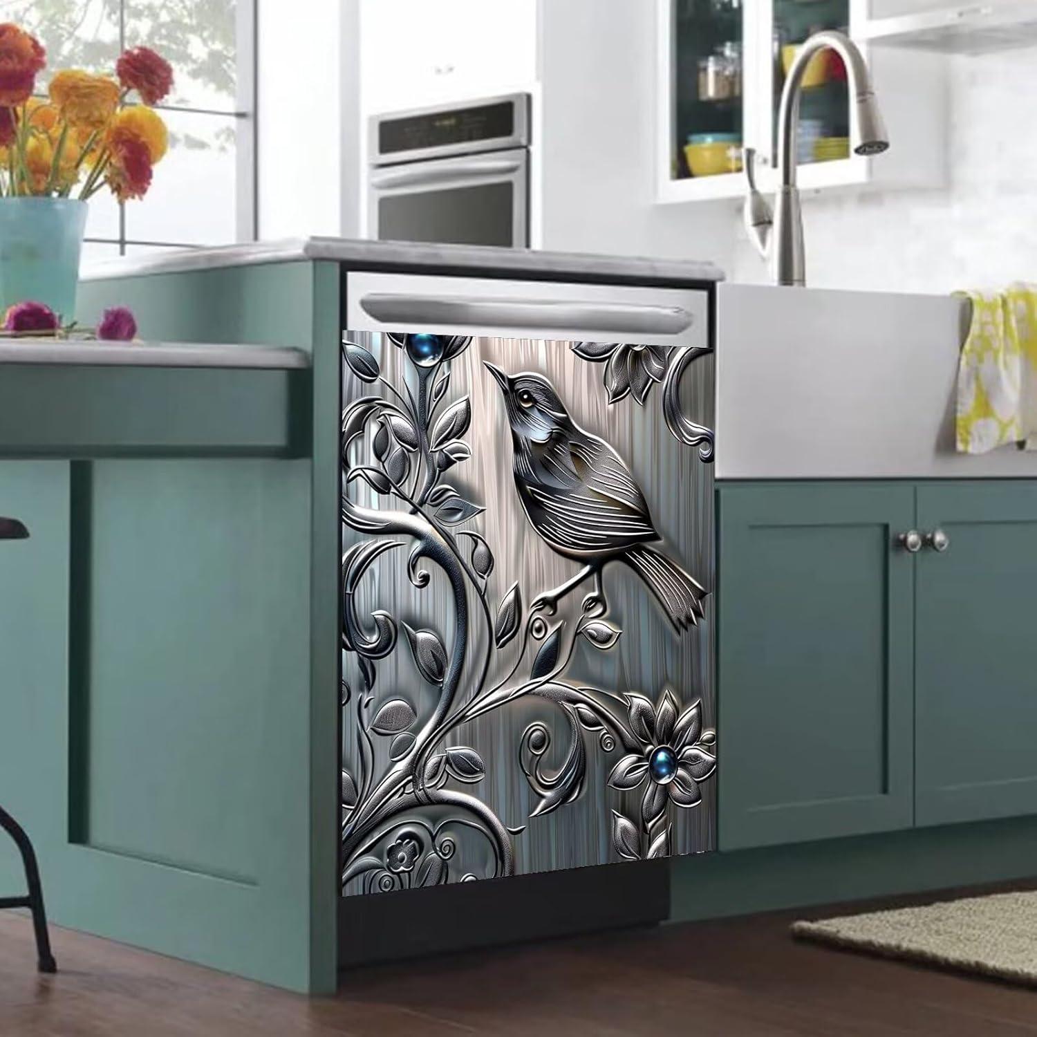 Cubierta Magnética RTHDG para Lavavajillas 58.4x66 cm Pájaro