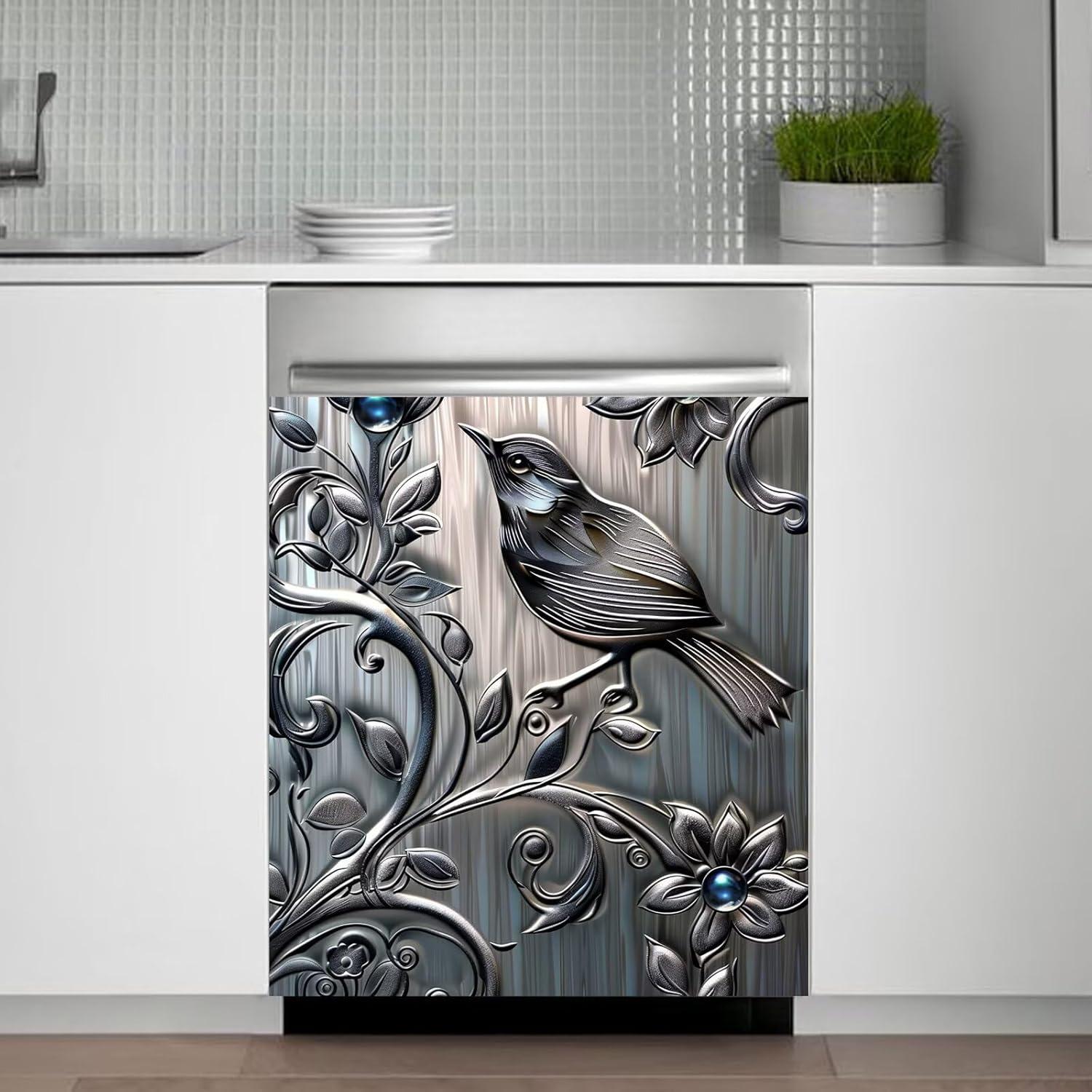 Cubierta Magnética RTHDG para Lavavajillas 58.4x66 cm Pájaro
