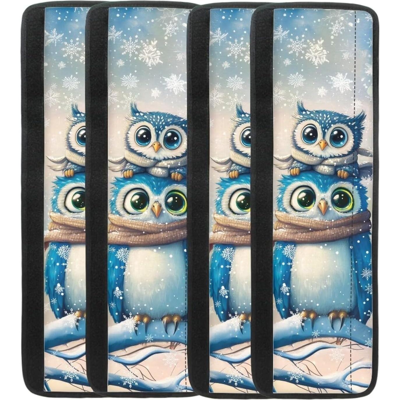 Juego de 2 fundas para manijas de refrigerador Suhoaziia - Diseño navideño