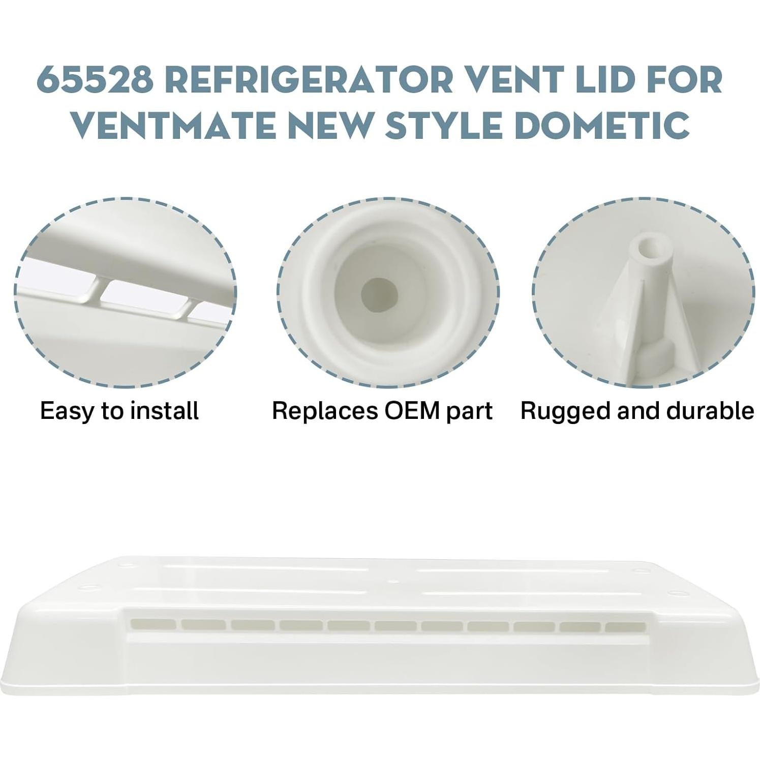 Tapa de Ventilación de Refrigerador Earthtec 65528 Blanca