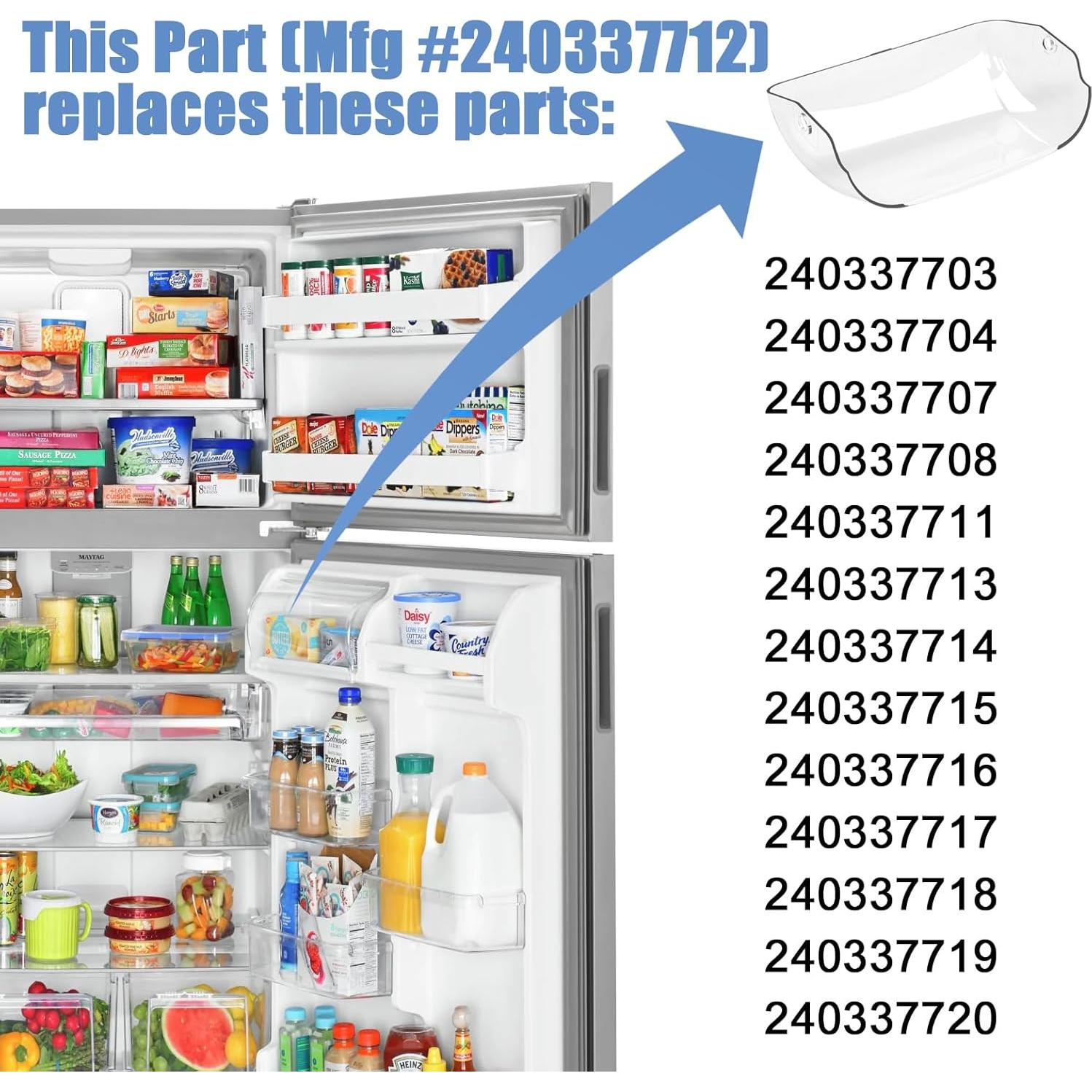 Tapa de Compartimento de Lácteos Electrolux 240337712 23x13cm