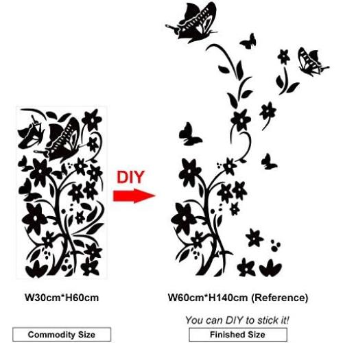 Calcomanías Decorativas de Refrigerador Linni's Mariposa 140x60 cm