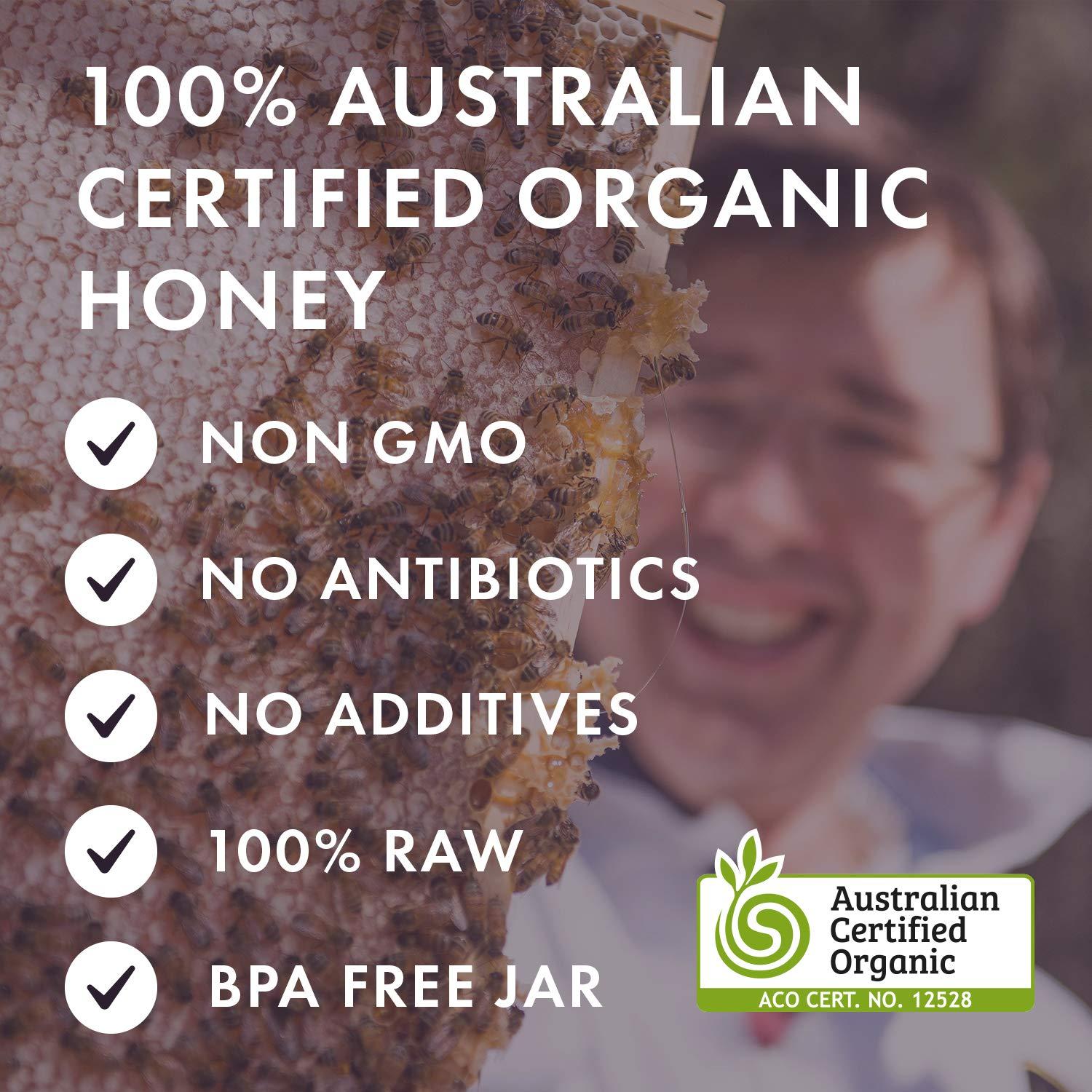 Miel de Manuka Orgánica Biosota MGO 1200+ 250g Cruda Australiana