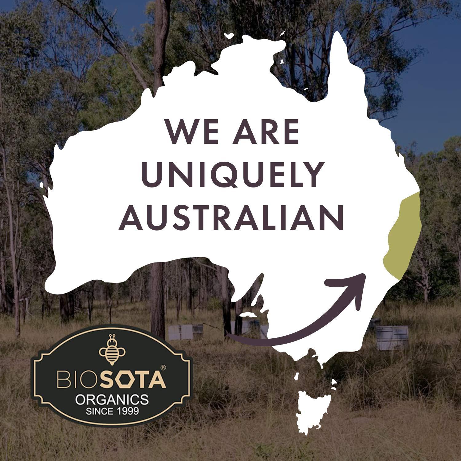 Miel de Manuka Orgánica Biosota MGO 1200+ 250g Cruda Australiana