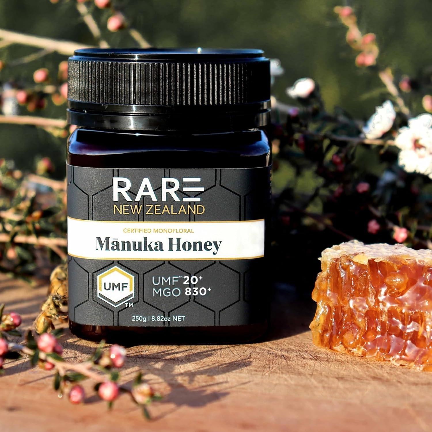 Miel de Manuka Rara UMF 20+ MGO 830+ 250g Premium Nueva Zelanda