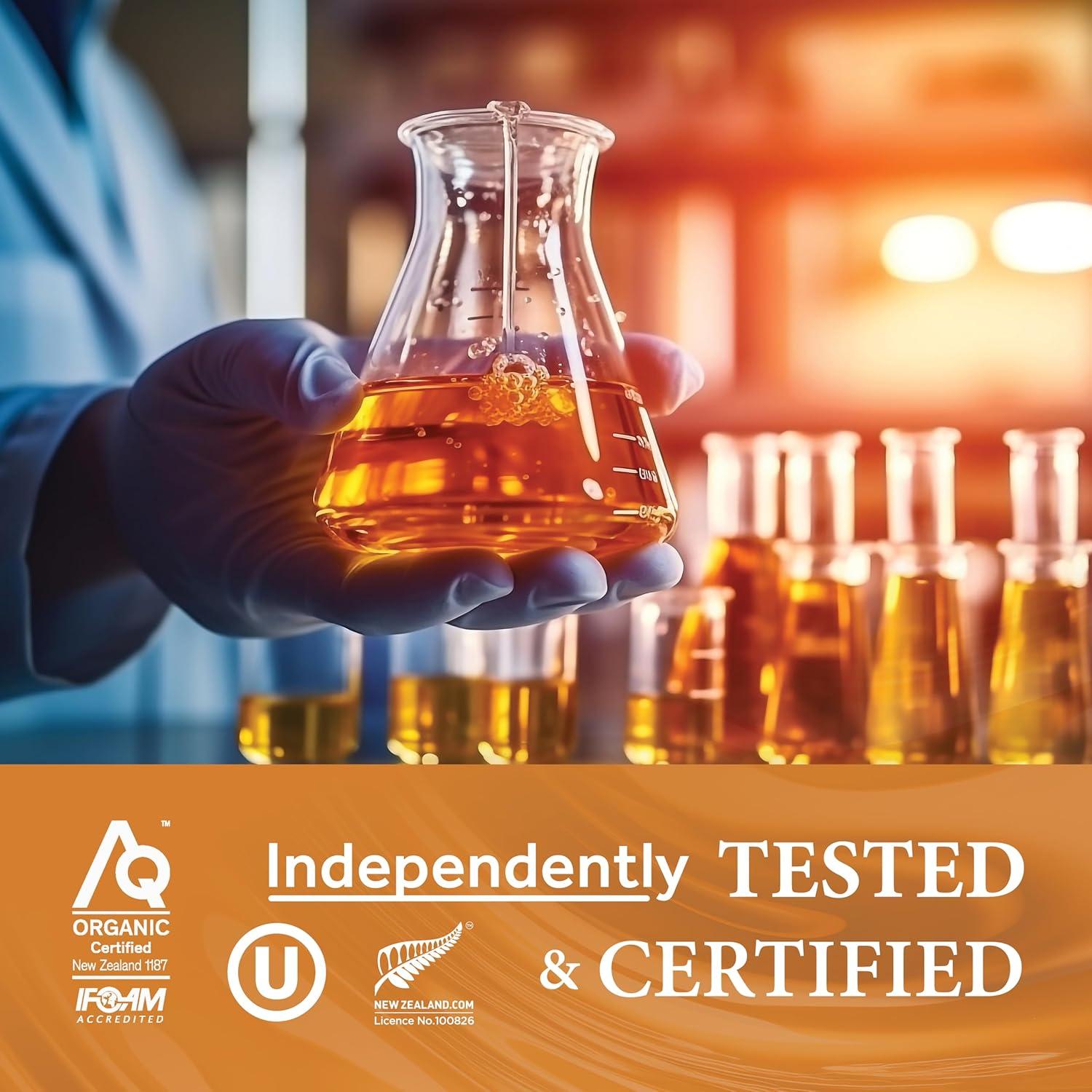 Miel de Manuka Springbank 500MGO 226g Tarro de Vidrio Orgánica