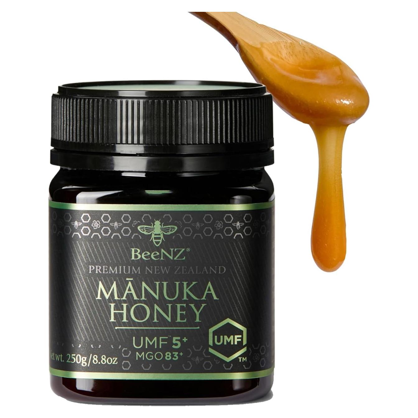 Miel de Manuka Cruda BeeNZ UMF 5+ 250g - Endulzante Natural