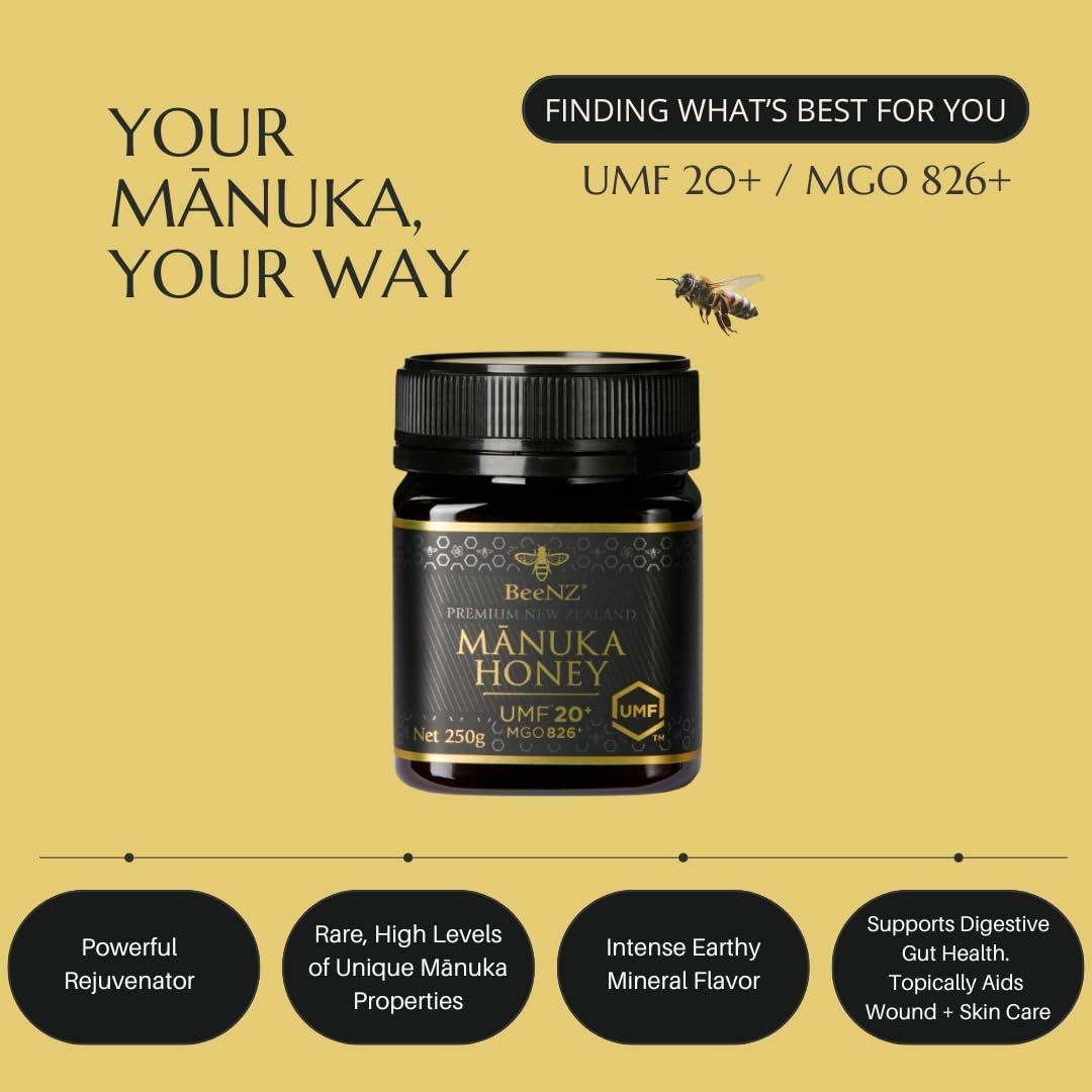 Miel de Manuka Premium BeeNZ 125g UMF 20+ MGO 829+