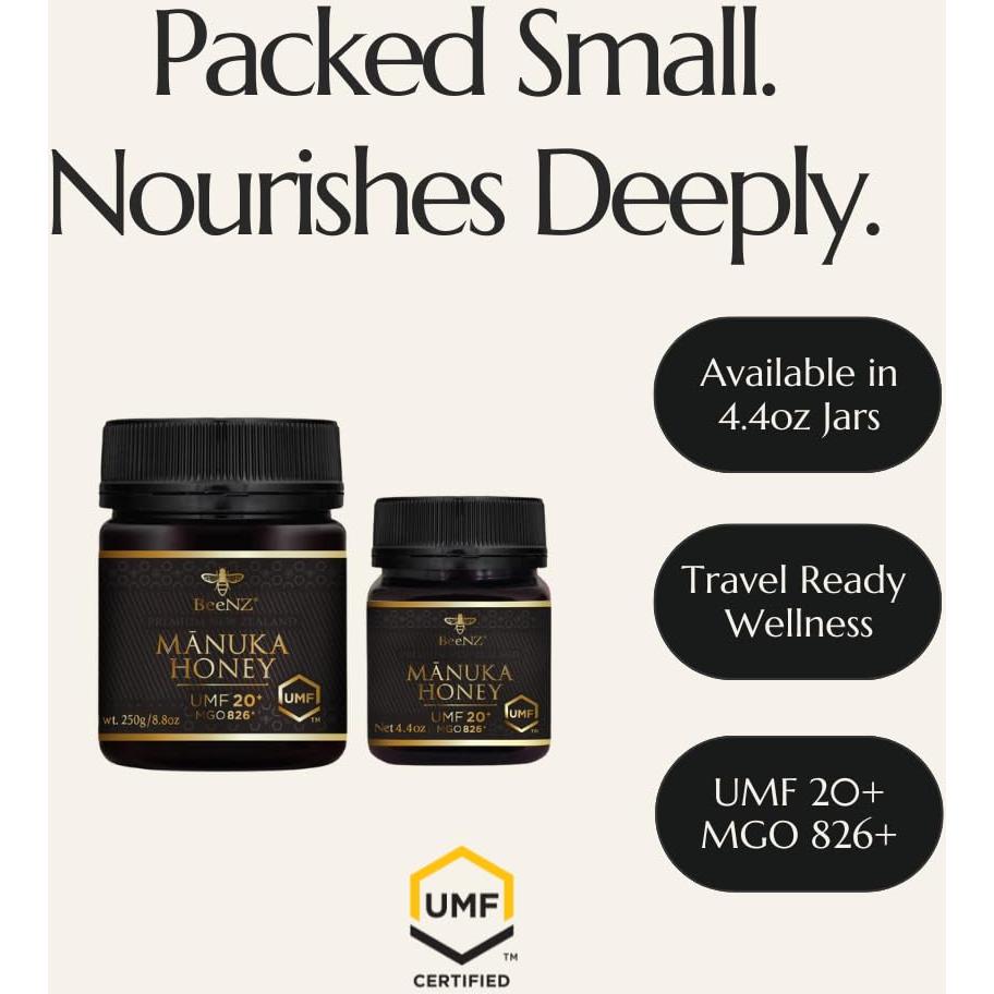 Miel de Manuka Premium BeeNZ 125g UMF 20+ MGO 829+