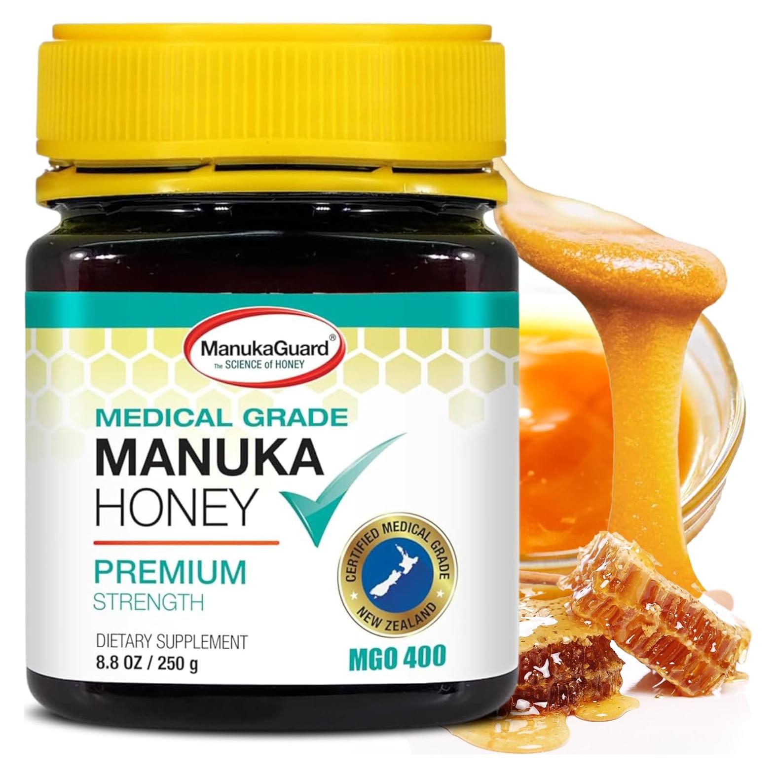 Miel de ManukaGuard MGO 400+ 248g | Miel Sanadora de Nueva Zelanda