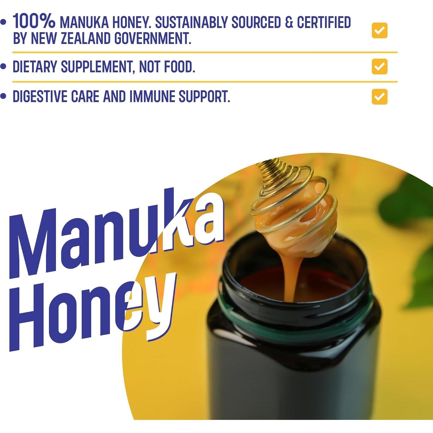 Miel de ManukaGuard MGO 400+ 248g | Miel Sanadora de Nueva Zelanda