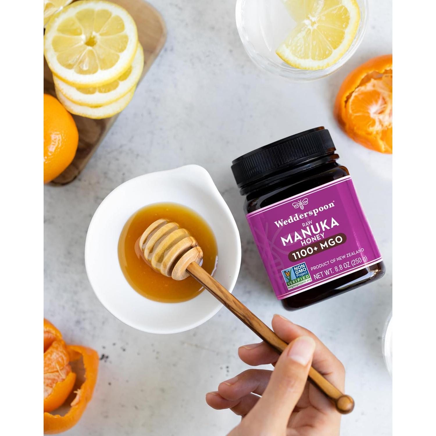 Miel Manuka Cruda Wedderspoon 1100+ MGO 250 g Nueva Zelanda