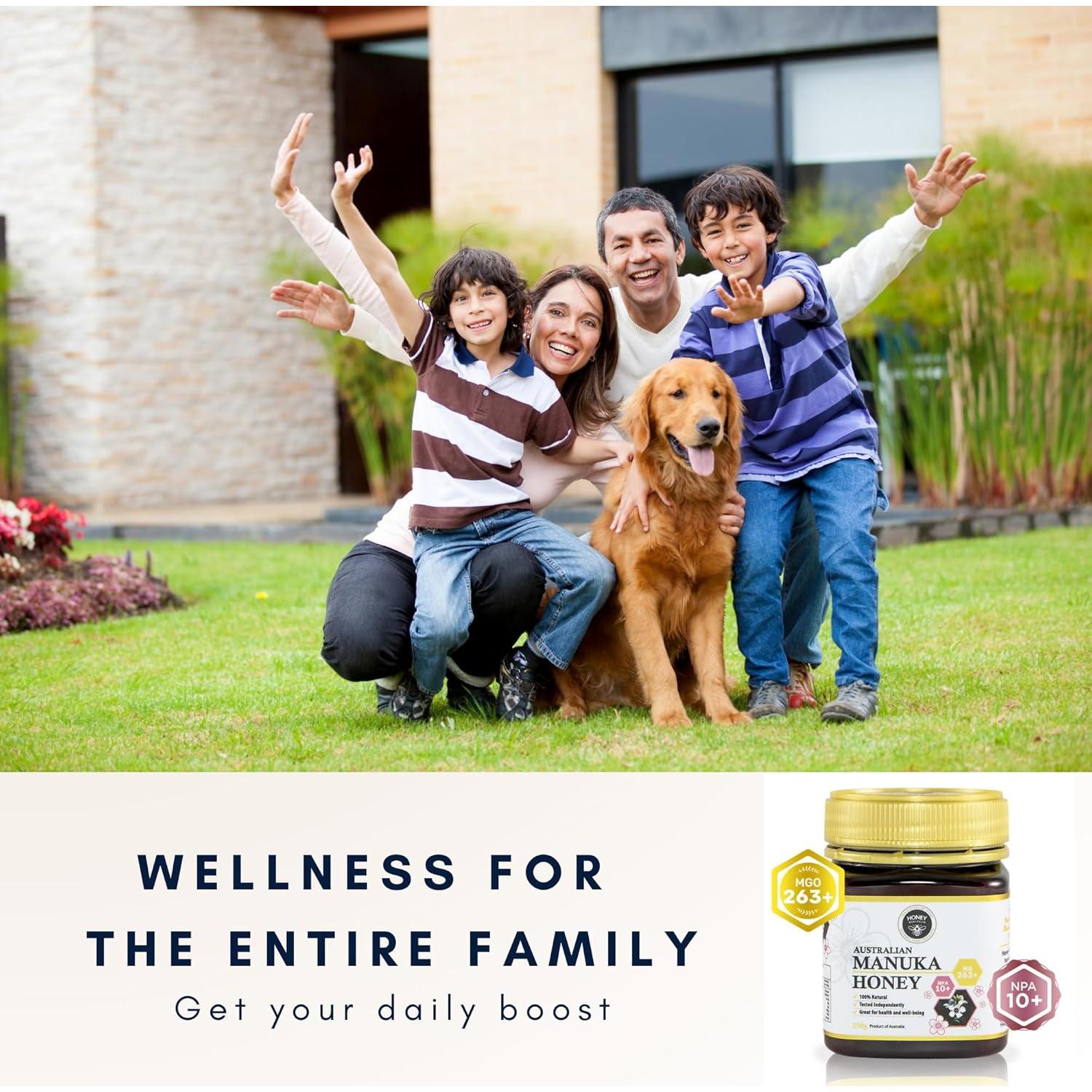 Miel Manuka MGO 263+ Honey Australia 248 g - Cruda y Orgánica