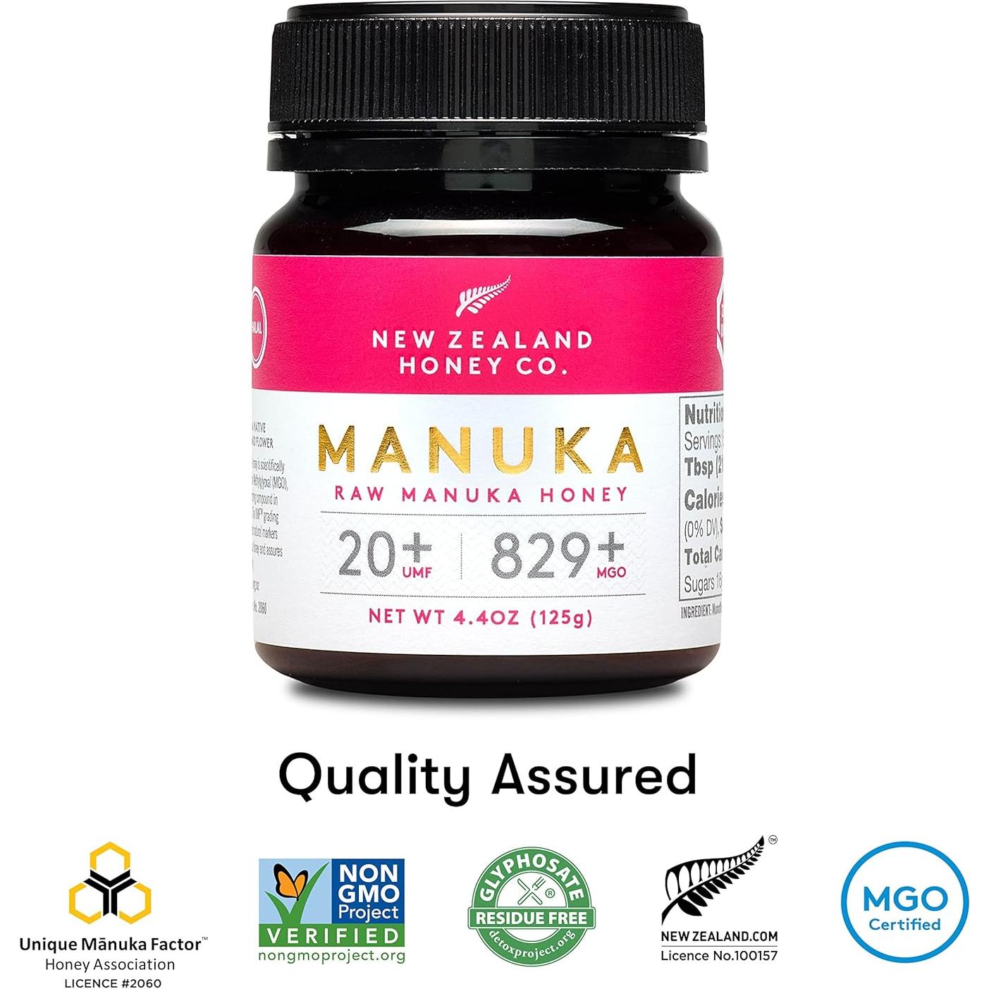 Miel Cruda de Manuka UMF 20+ New Zealand Honey Co. 125g