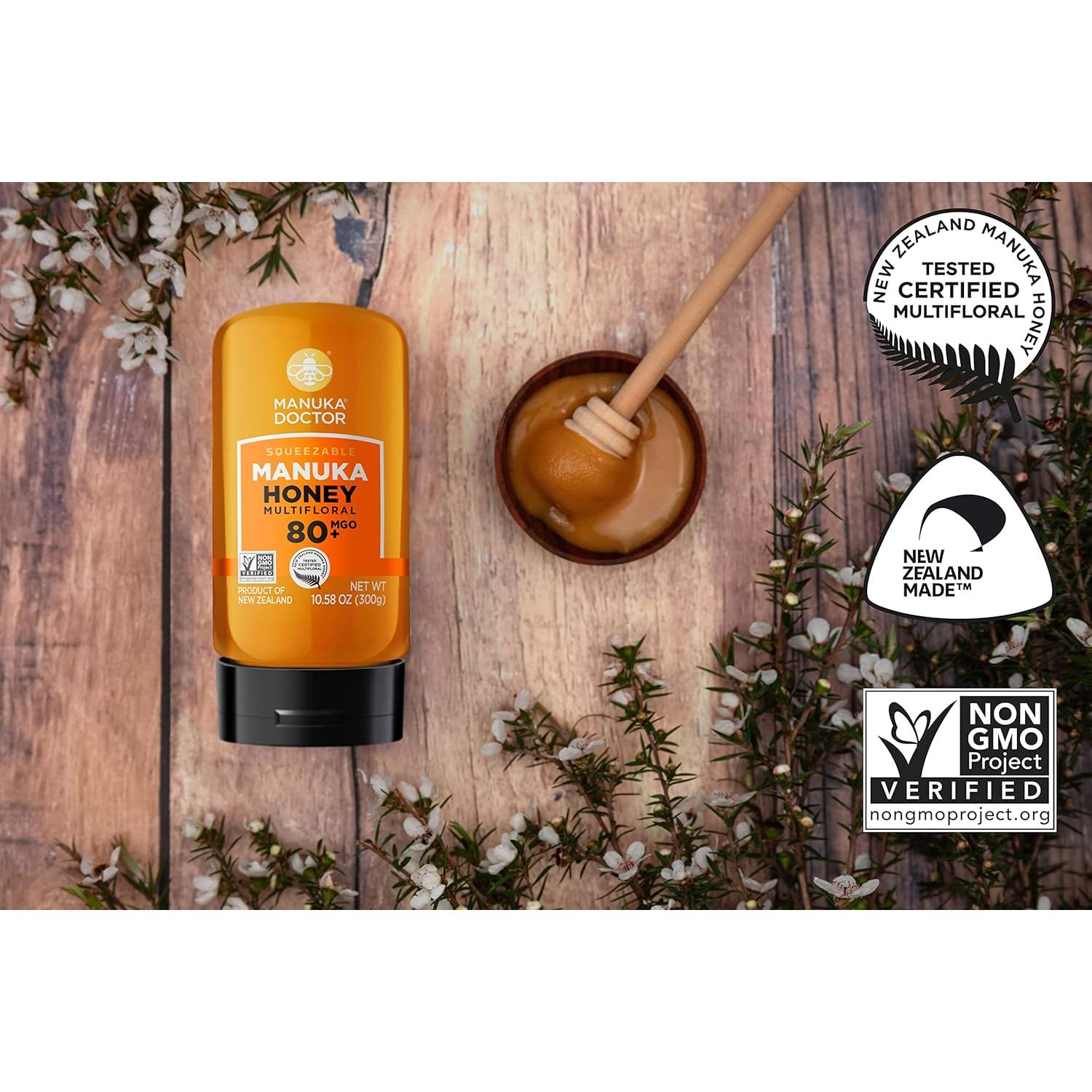 Miel de Manuka 100% Pura Manuka Doctor MGO 80+ y 125+