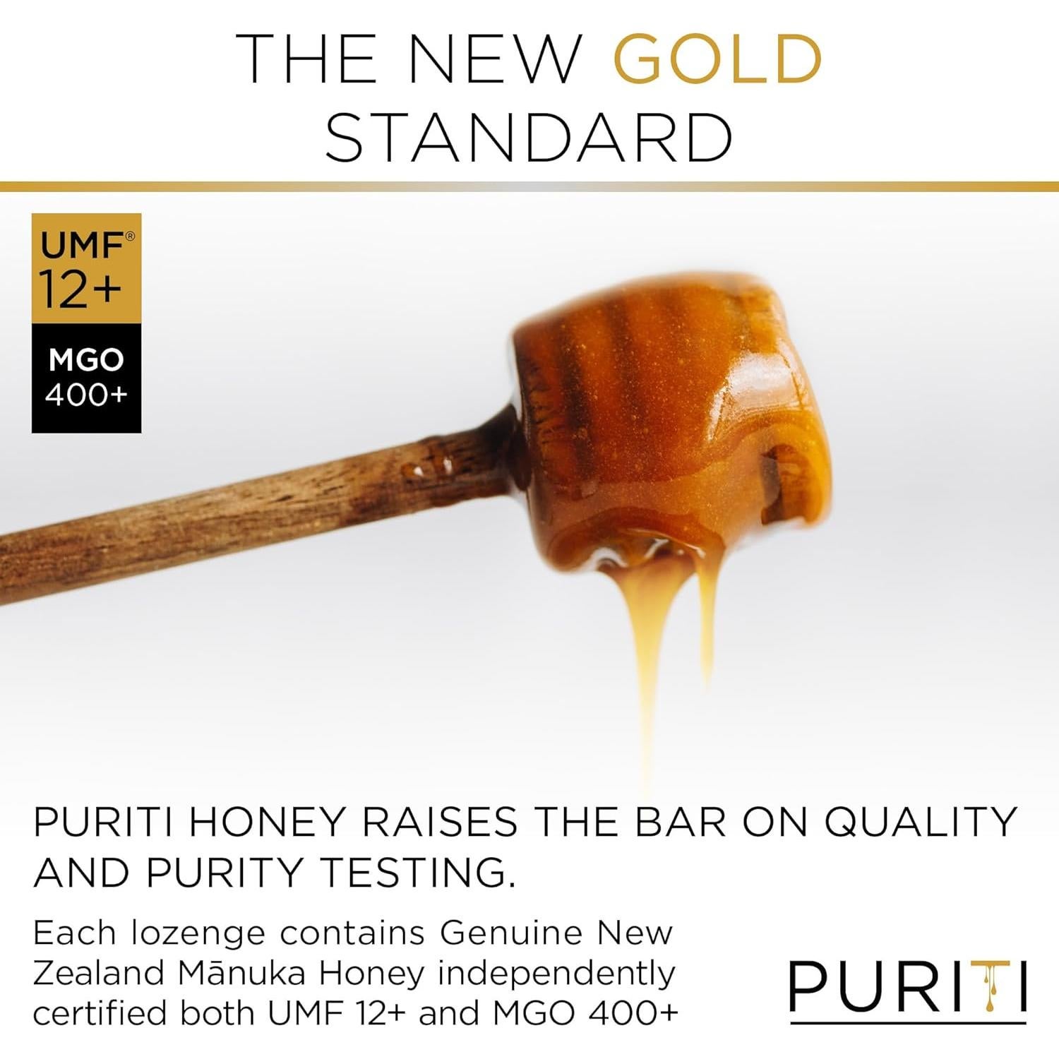 Caramelos de Miel de Manuka PURITI 16 Unidades Sin Azúcar