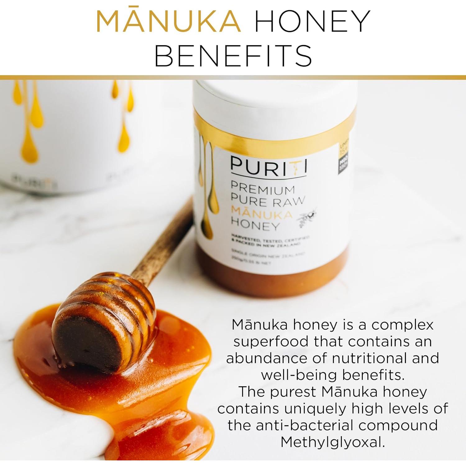 Caramelos de Miel de Manuka PURITI 16 Unidades Sin Azúcar