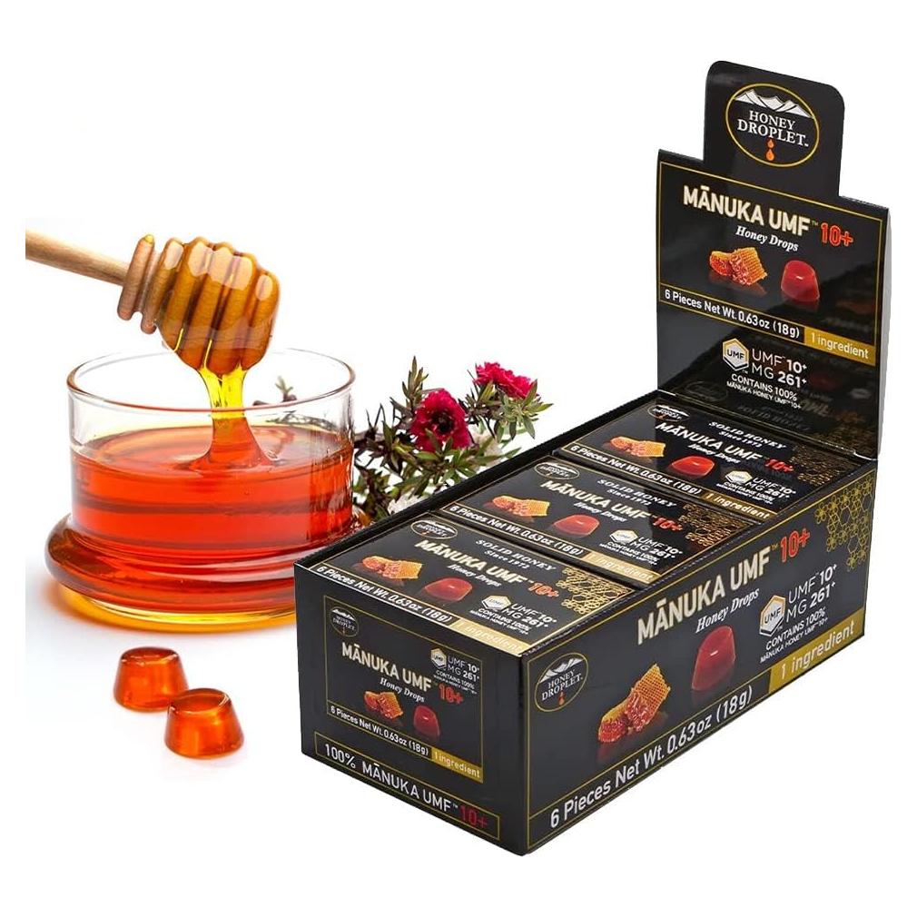 Gotas de Miel Manuka UMF10+ Gota de Miel 100% Natural 12 Paquetes