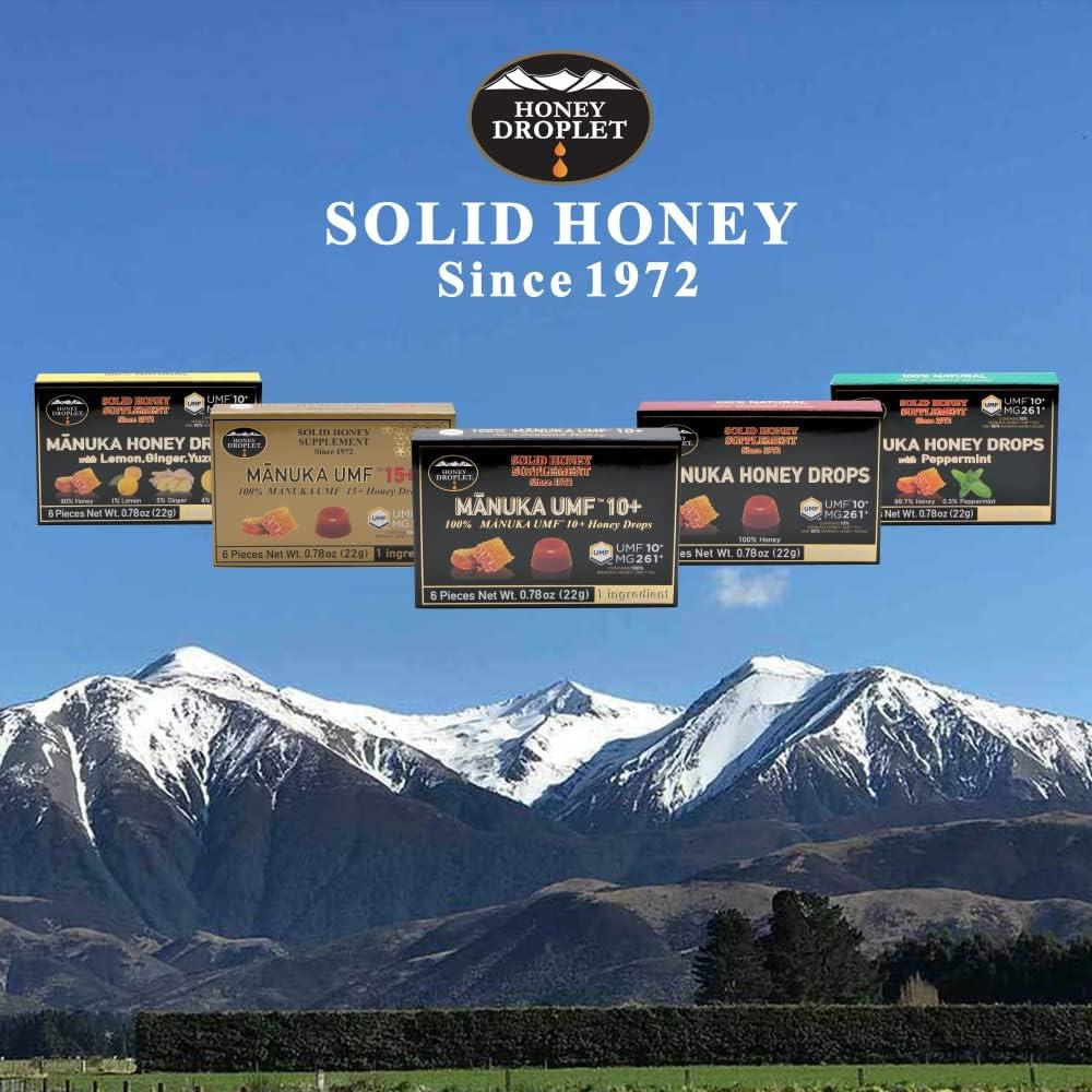 Gotas de Miel Manuka UMF10+ Gota de Miel 100% Natural 12 Paquetes